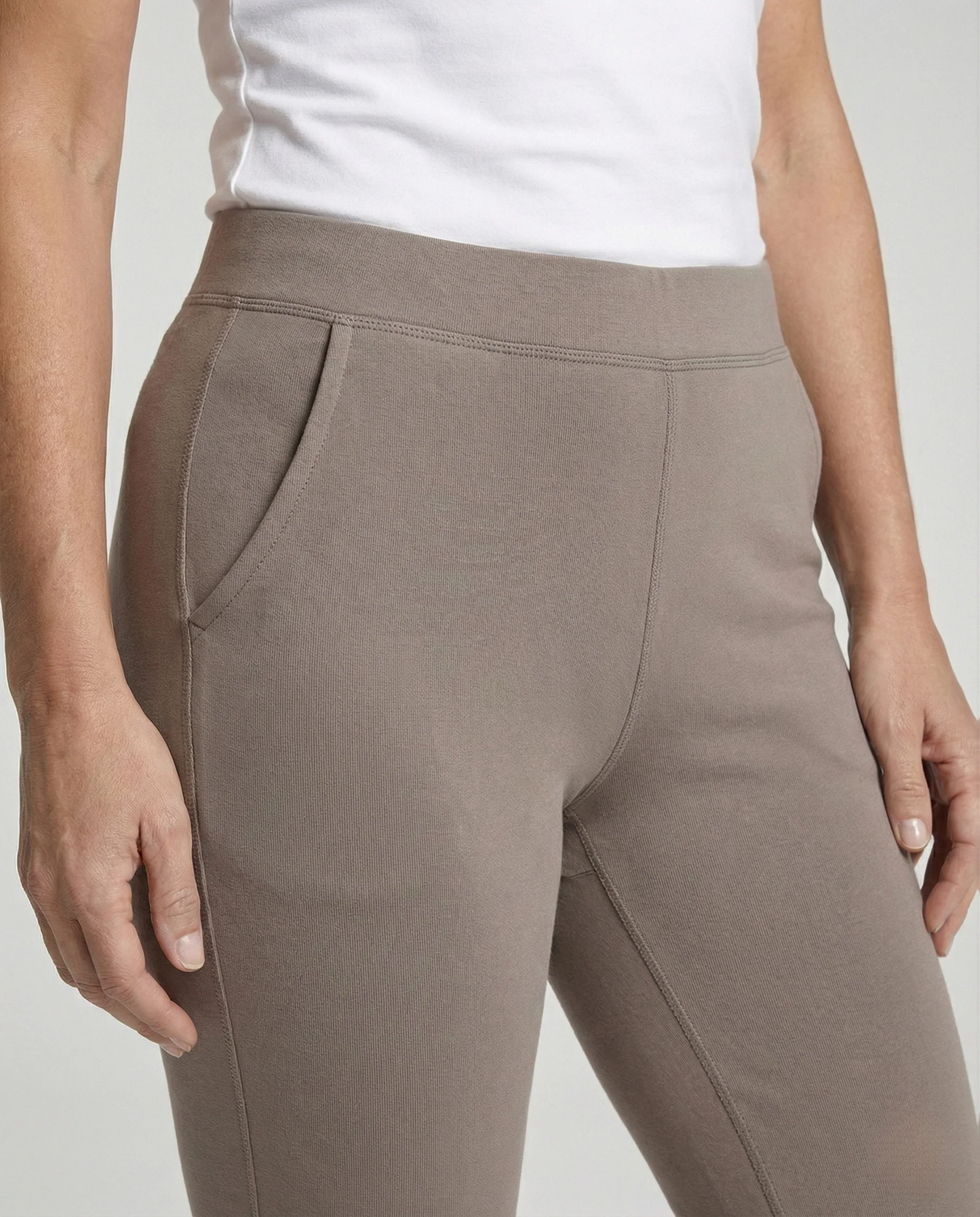 Schlaghose Damen Jersey High Waist - Image 3