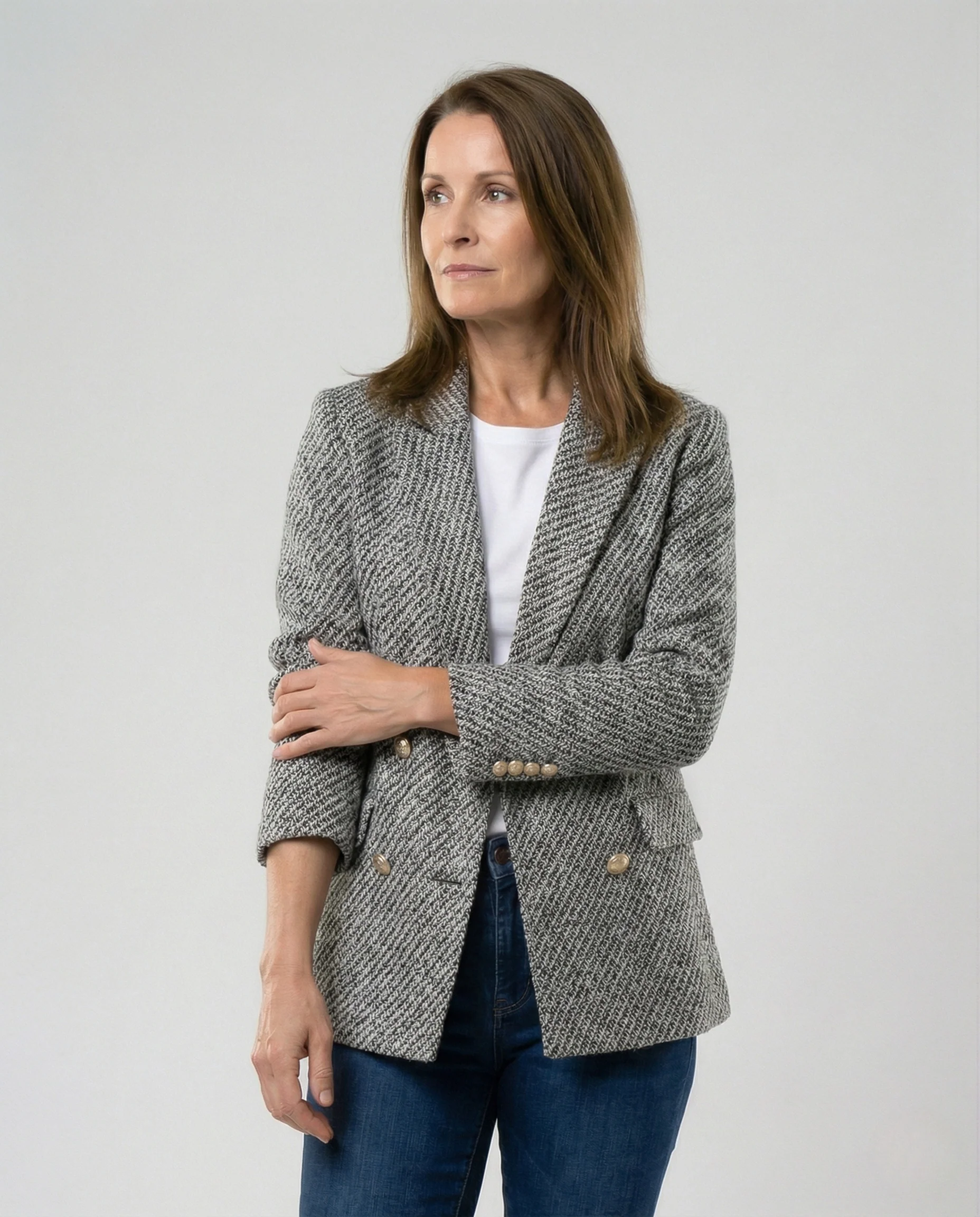 Damen Blazer Bouclé strukturiert - Image 2