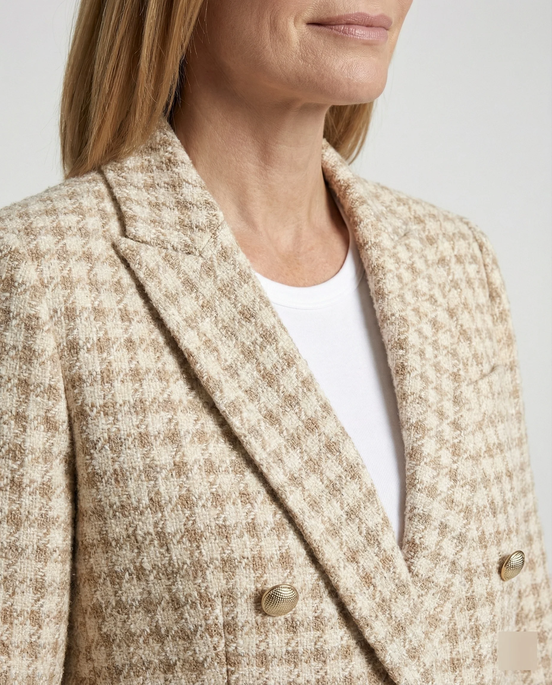 Damen Blazer Tweed Bouclé - Image 7