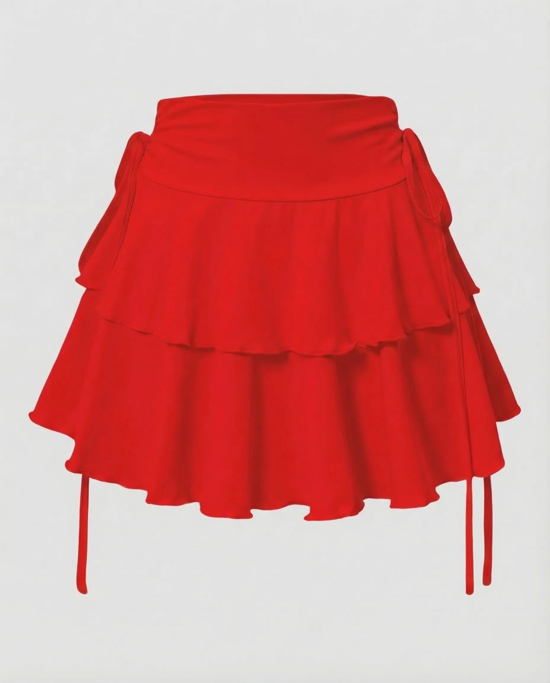 Damen Minirock Stufen Volant - Image 10