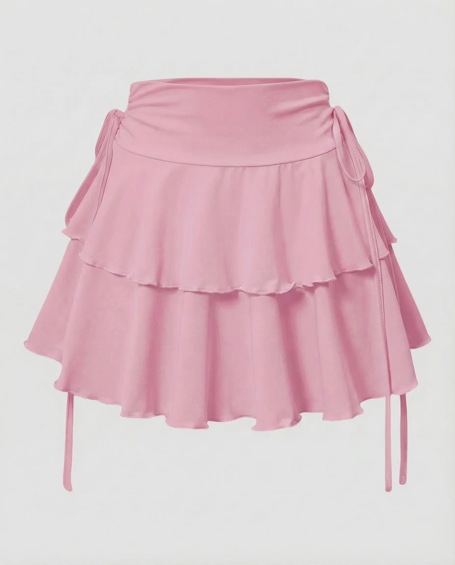 Damen Minirock Stufen Volant - Image 11