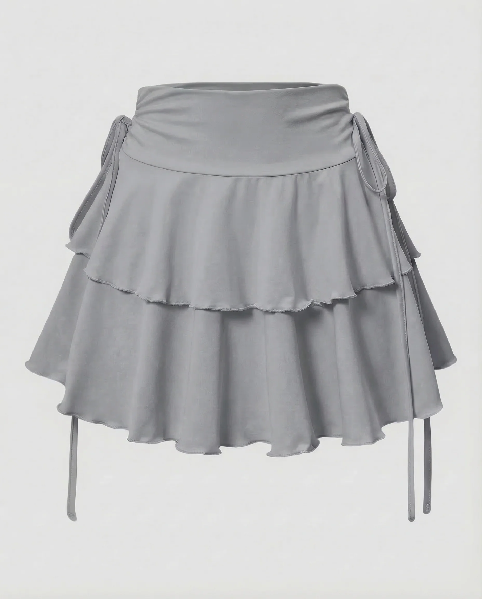Damen Minirock Stufen Volant - Image 6