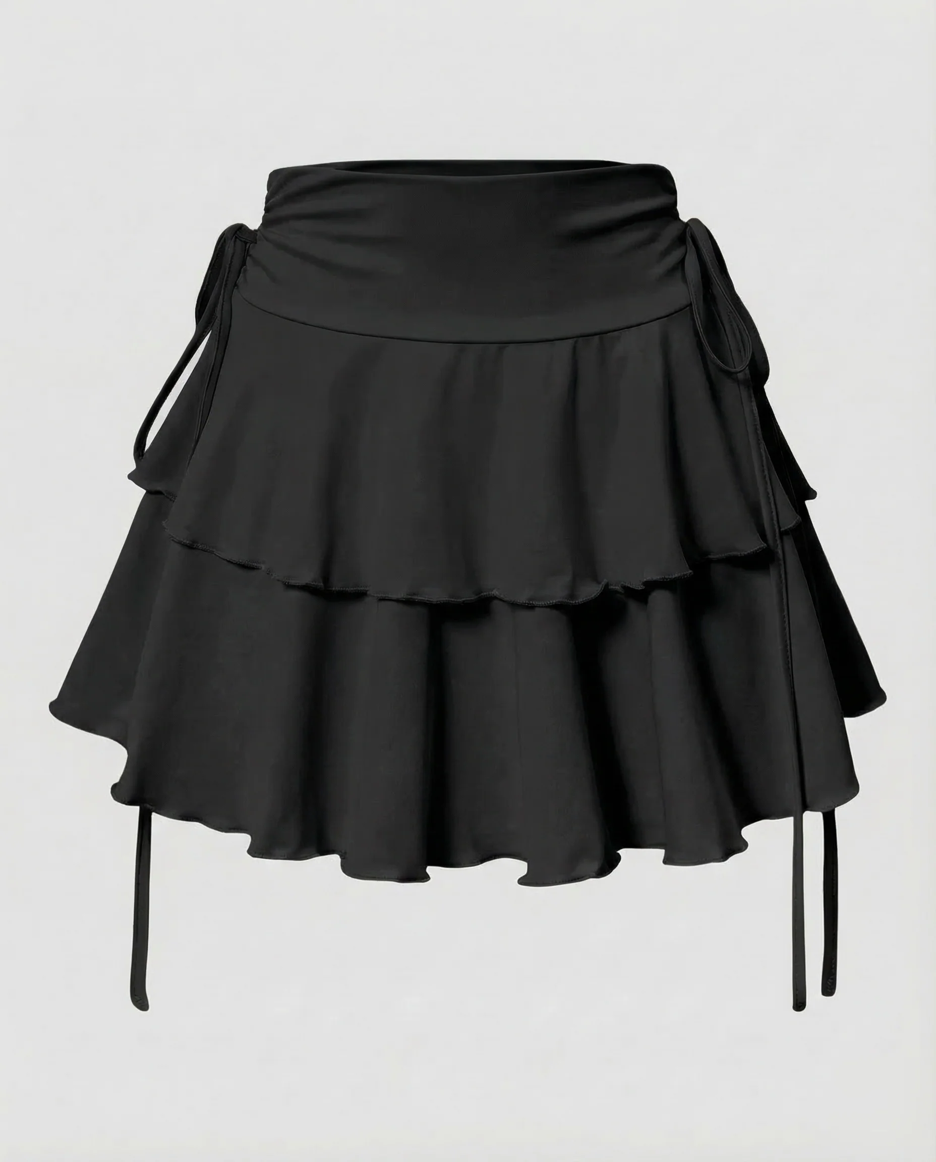 Damen Minirock Stufen Volant - Image 8