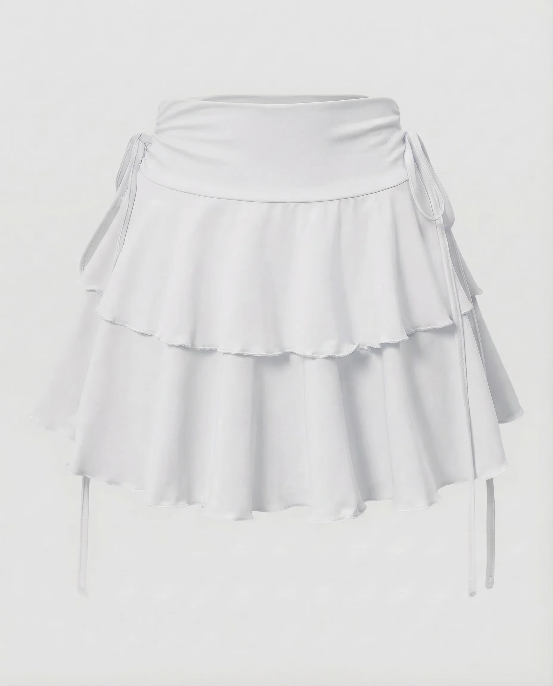 Damen Minirock Stufen Volant - Image 9