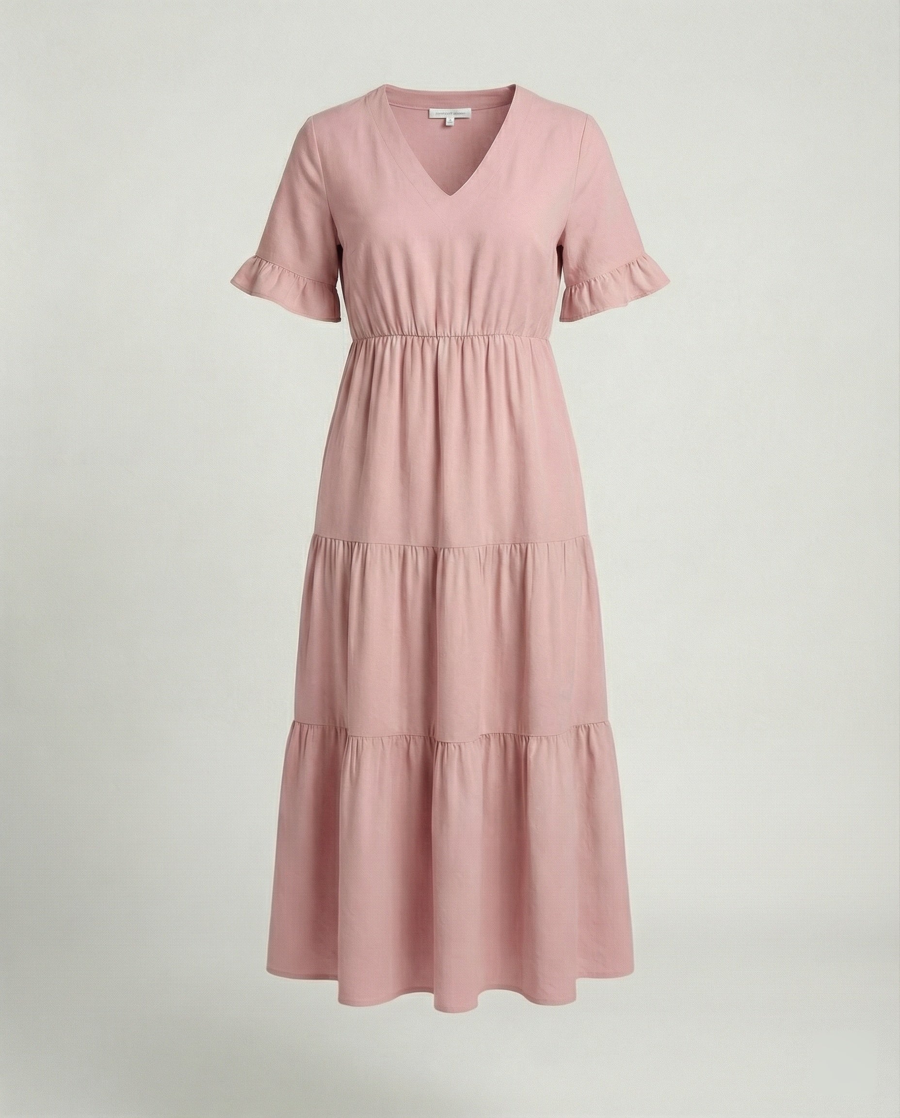 Damen Midikleid Stufen mit Volant - Image 8