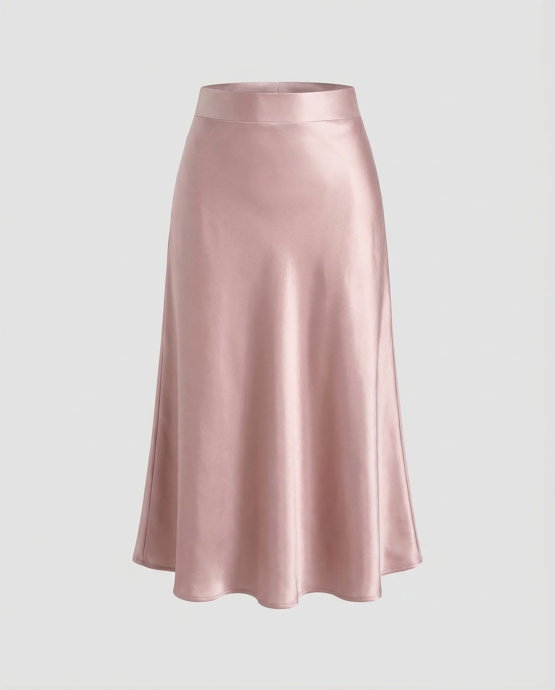 Damen Midirock Satin Elegant - Image 4