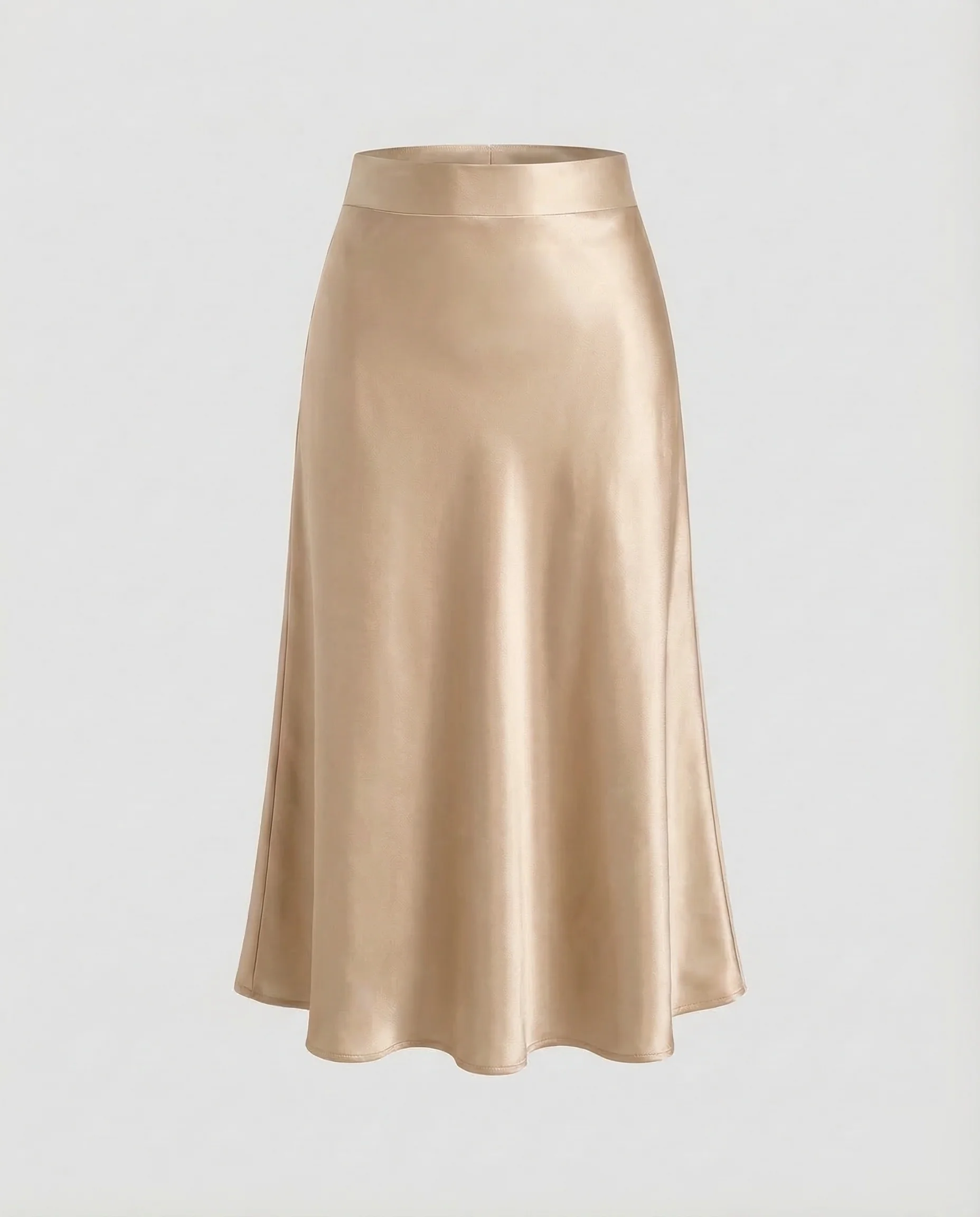 Damen Midirock Satin Elegant - Image 5