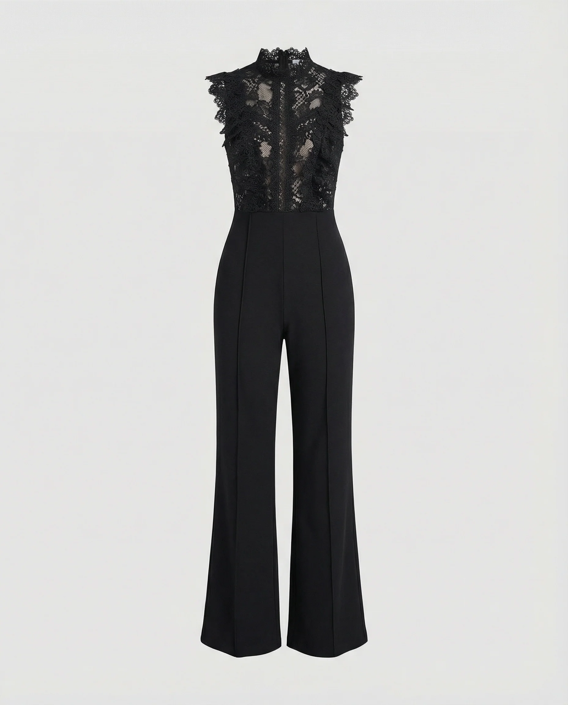 Damen Jumpsuit Spitze elegant weit - Image 4
