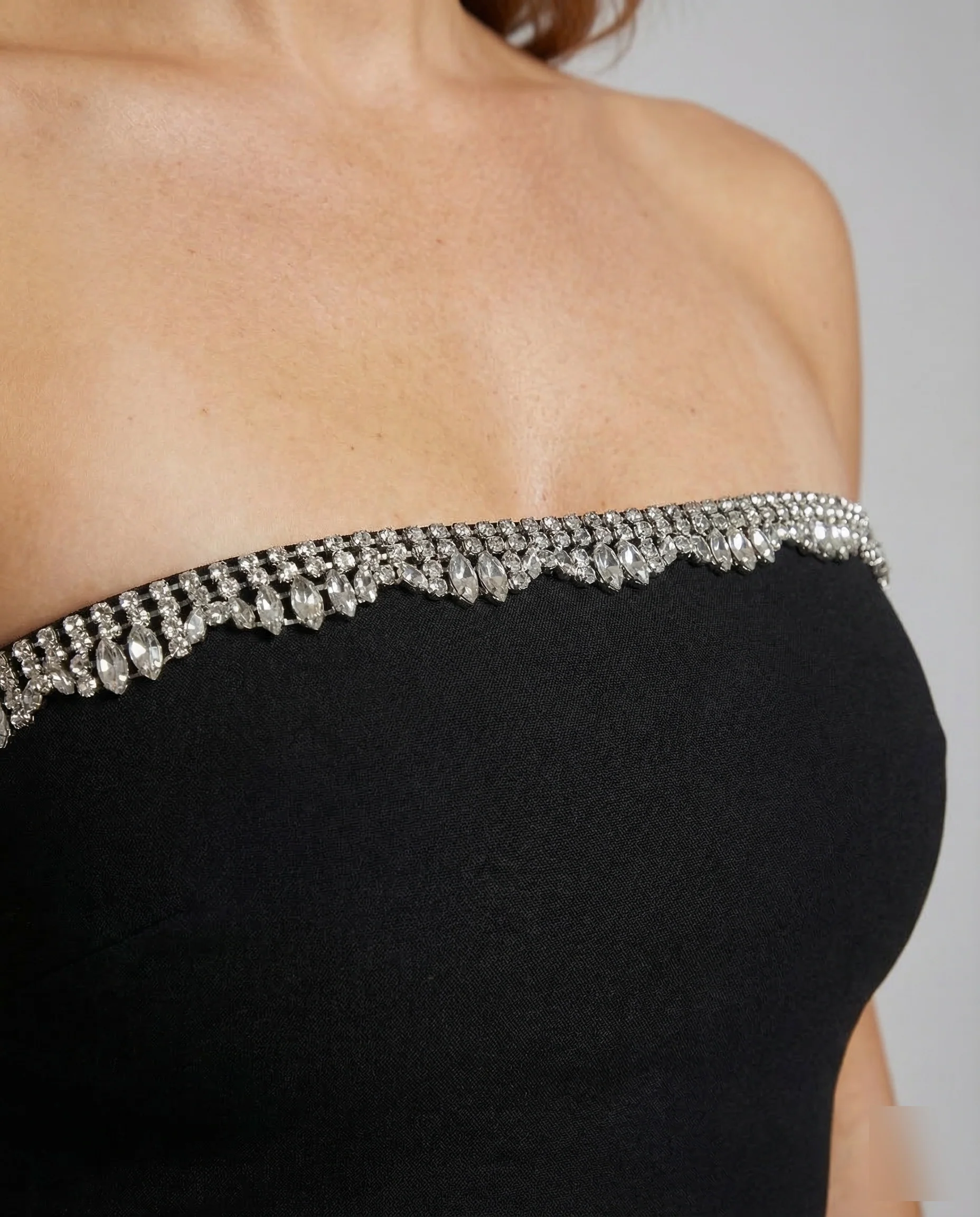 Damen Bandeau Minikleid Kristall - Image 3