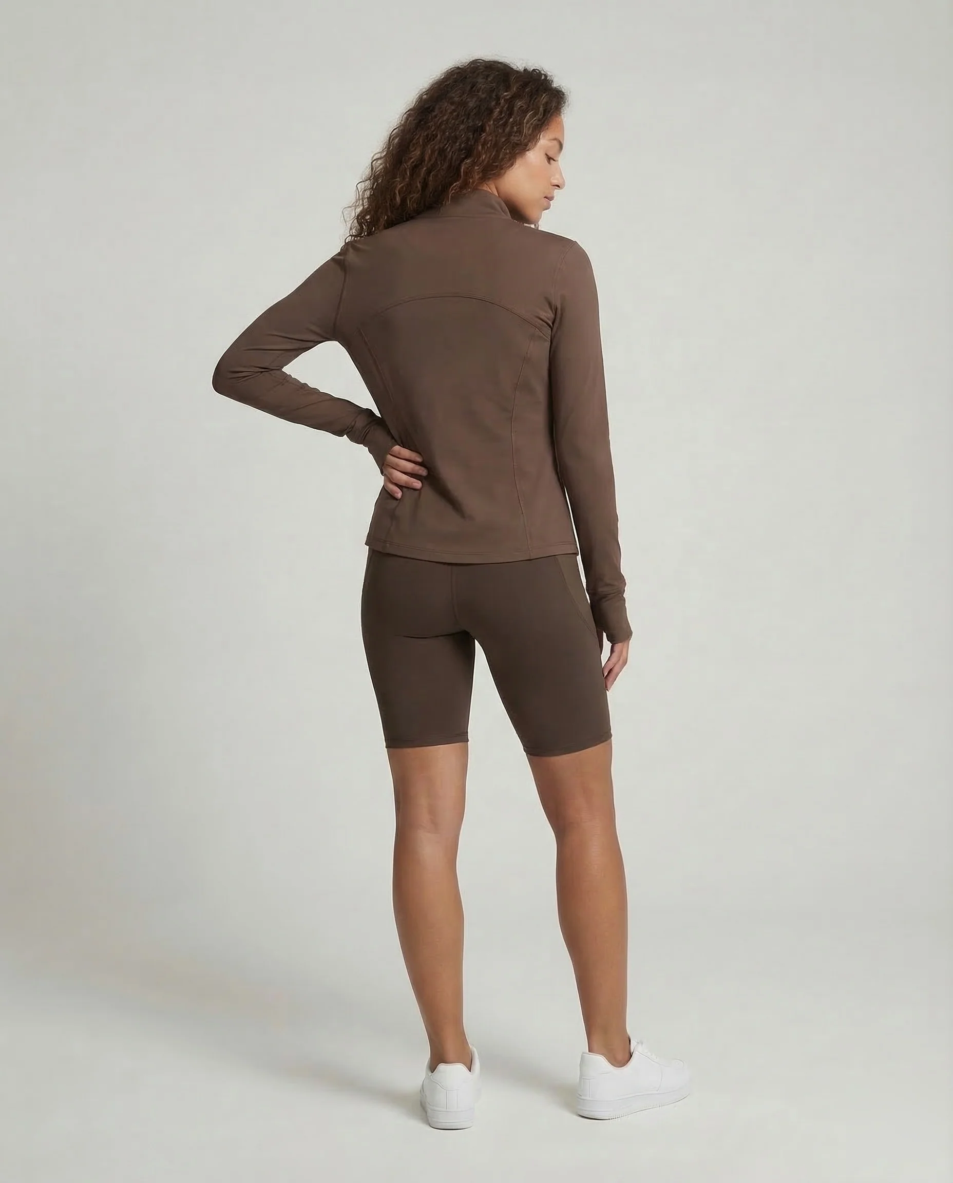 Damen Radlerhose Kompression High Waist - Image 4