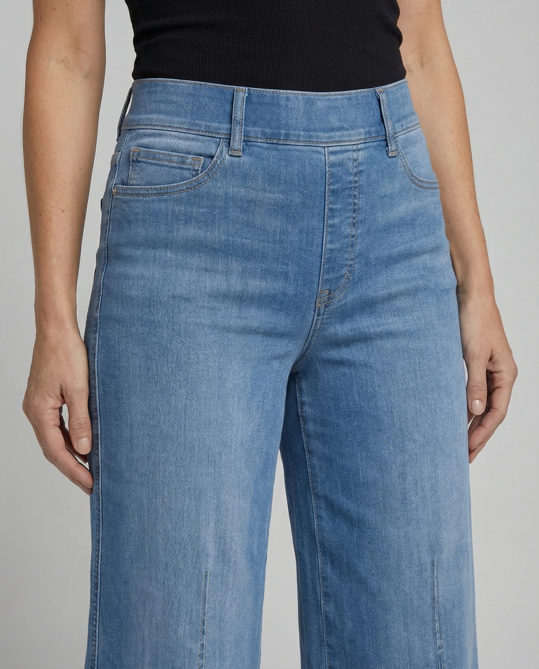 Damen Palazzo Jeans High Waist - Image 6