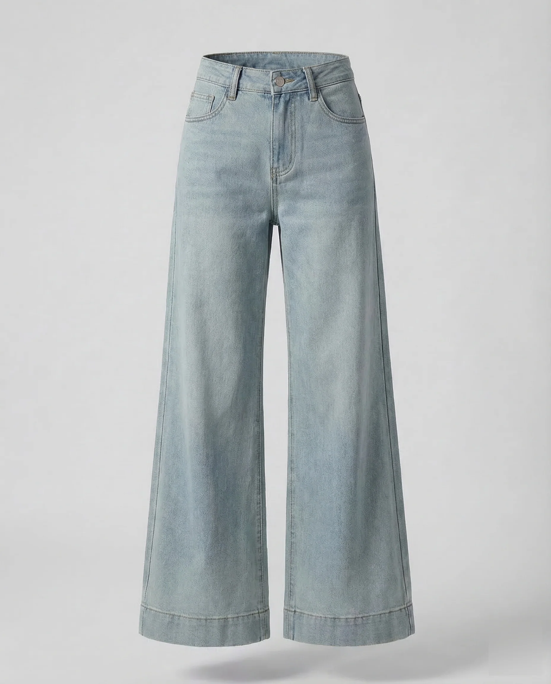 Damen Palazzo Jeans Elastisch - Image 11