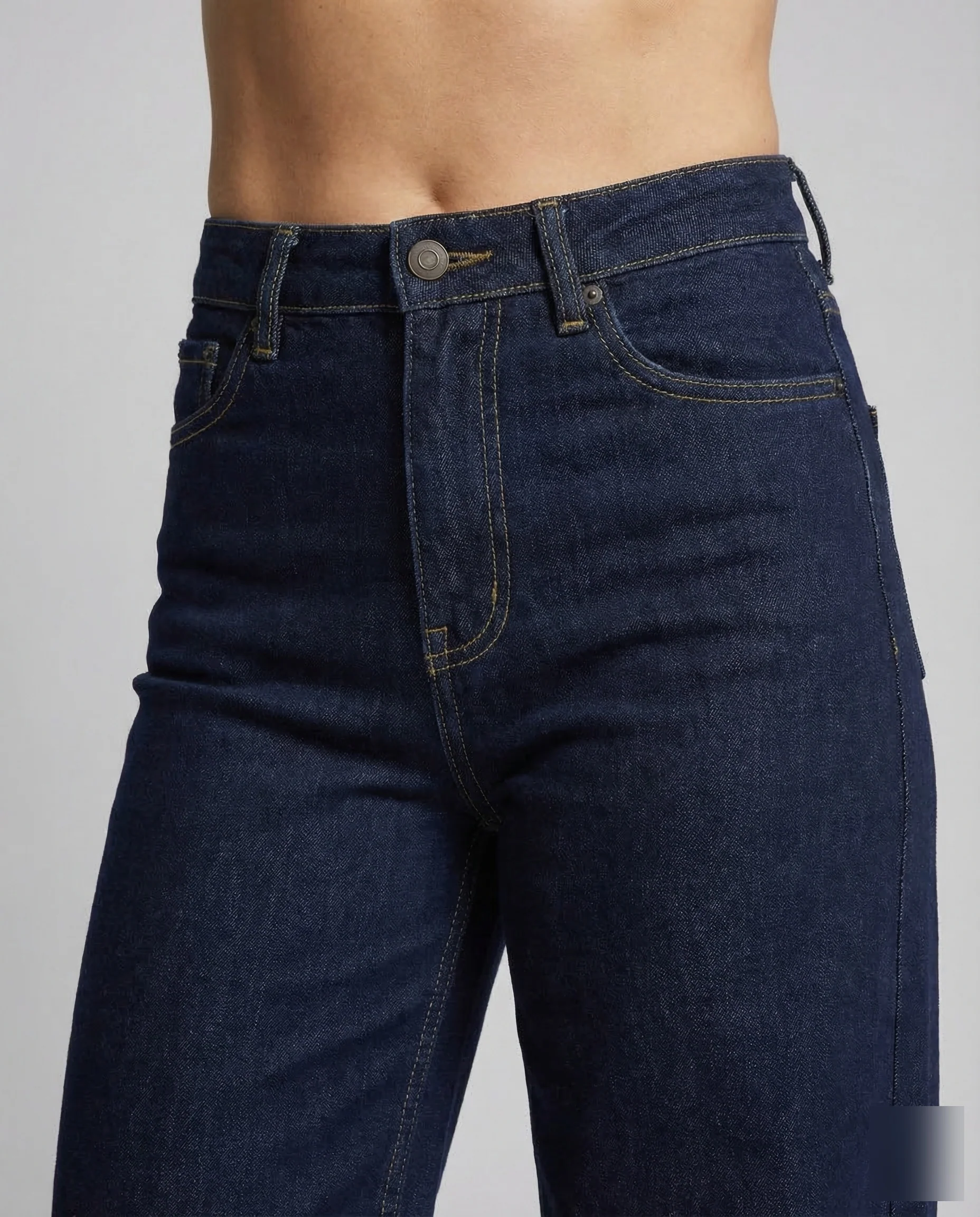 Damen Palazzo Jeans Elastisch - Image 3