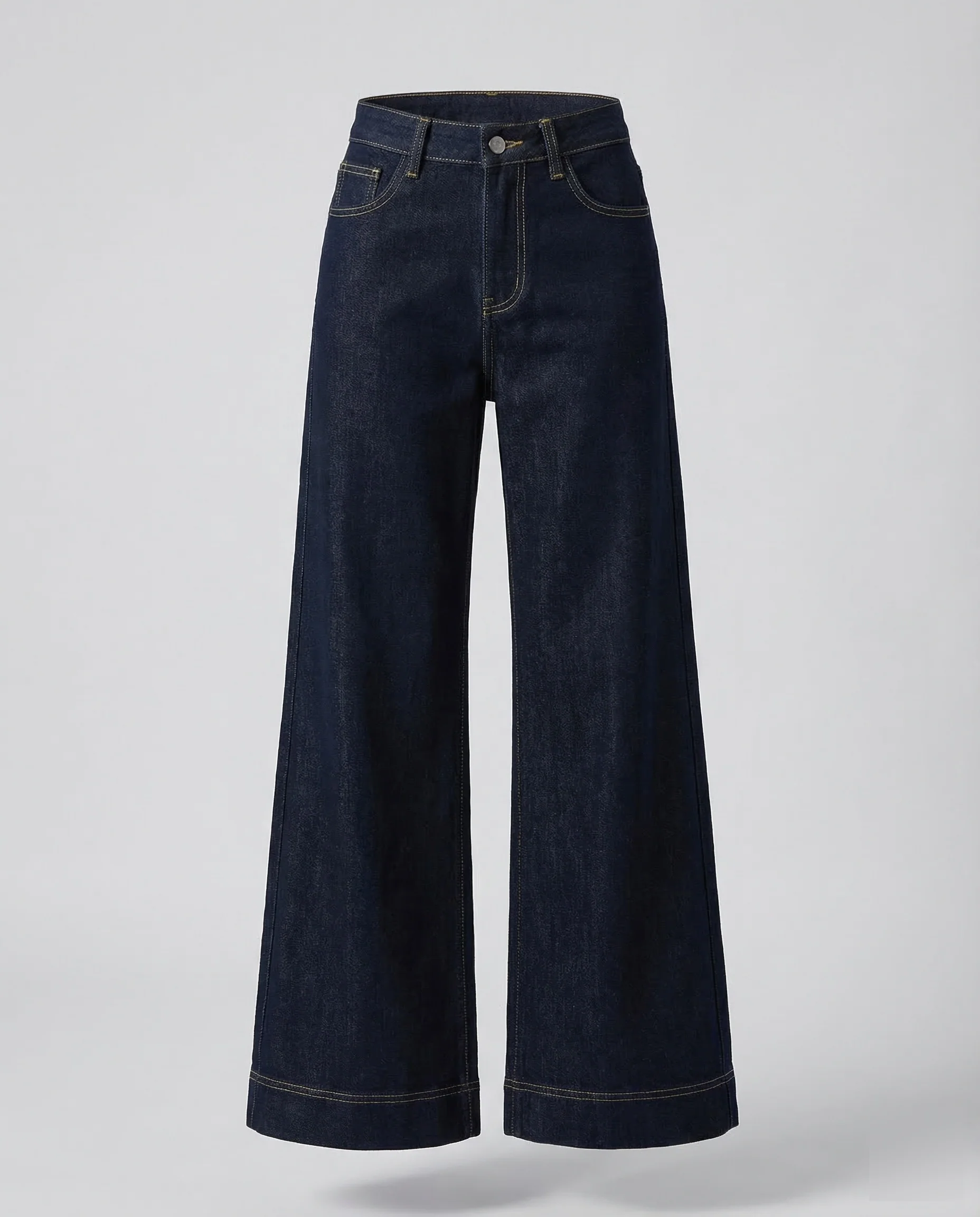 Damen Palazzo Jeans Elastisch - Image 5