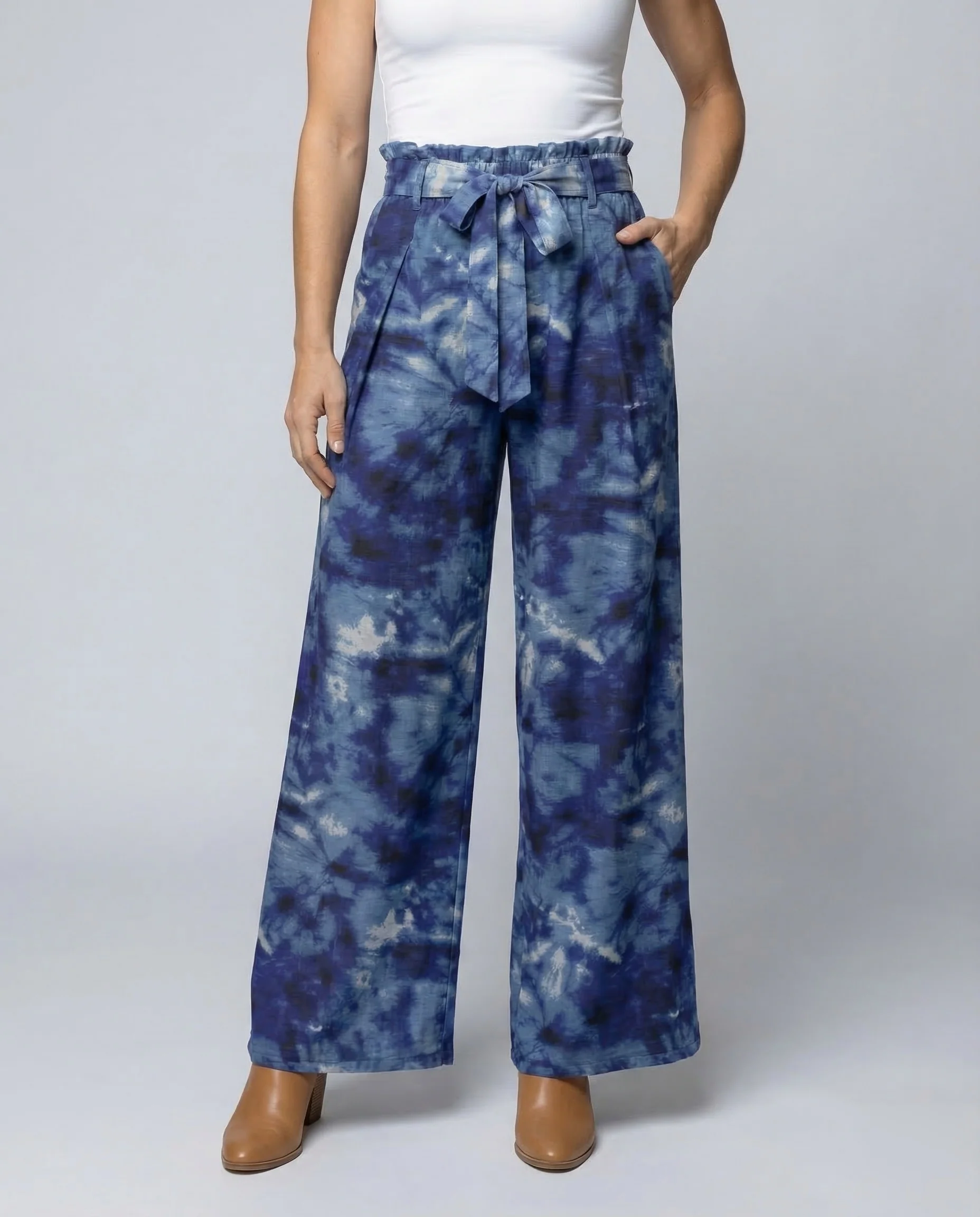 Damen Batik Hose High Waist - Image 2