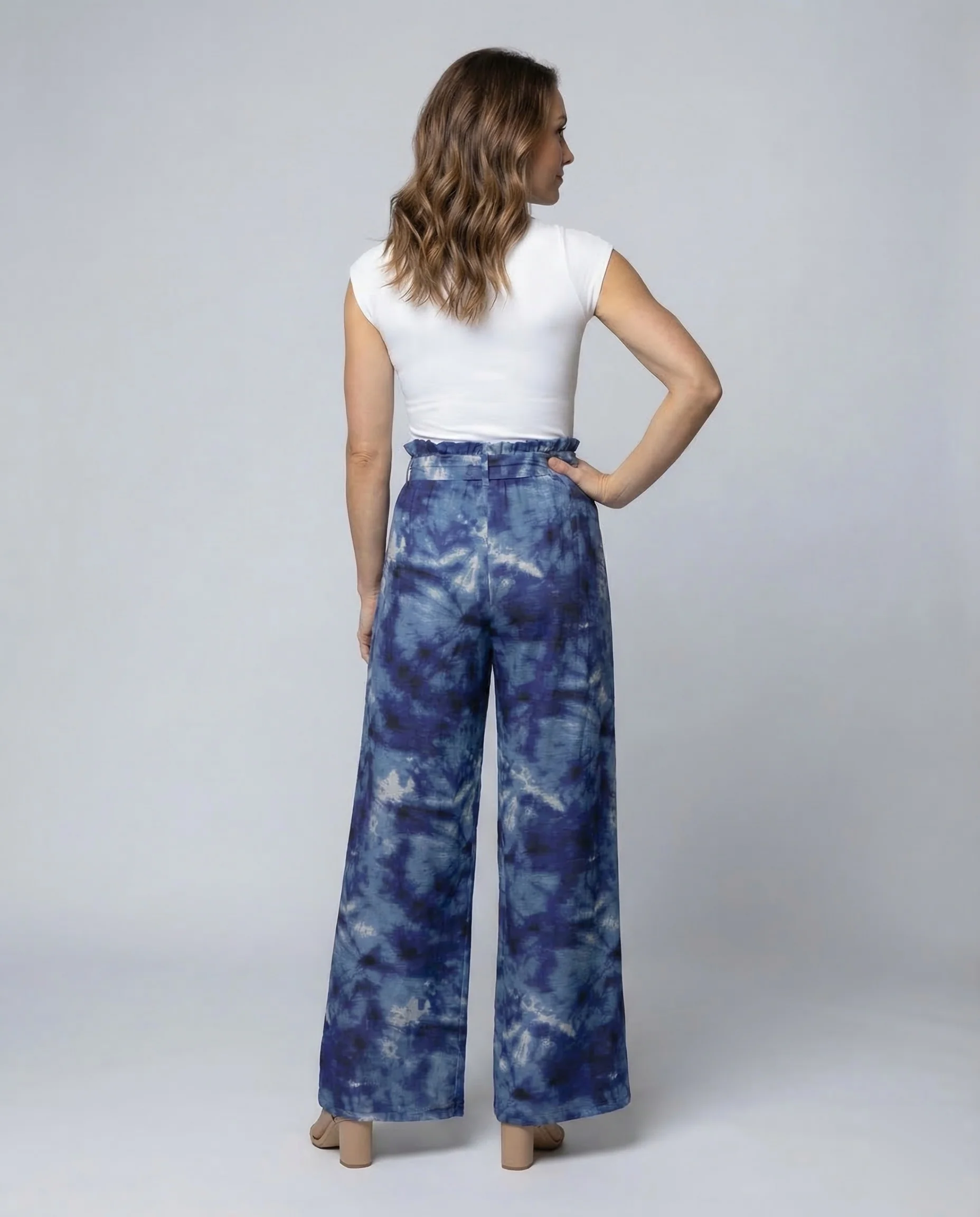 Damen Batik Hose High Waist - Image 3