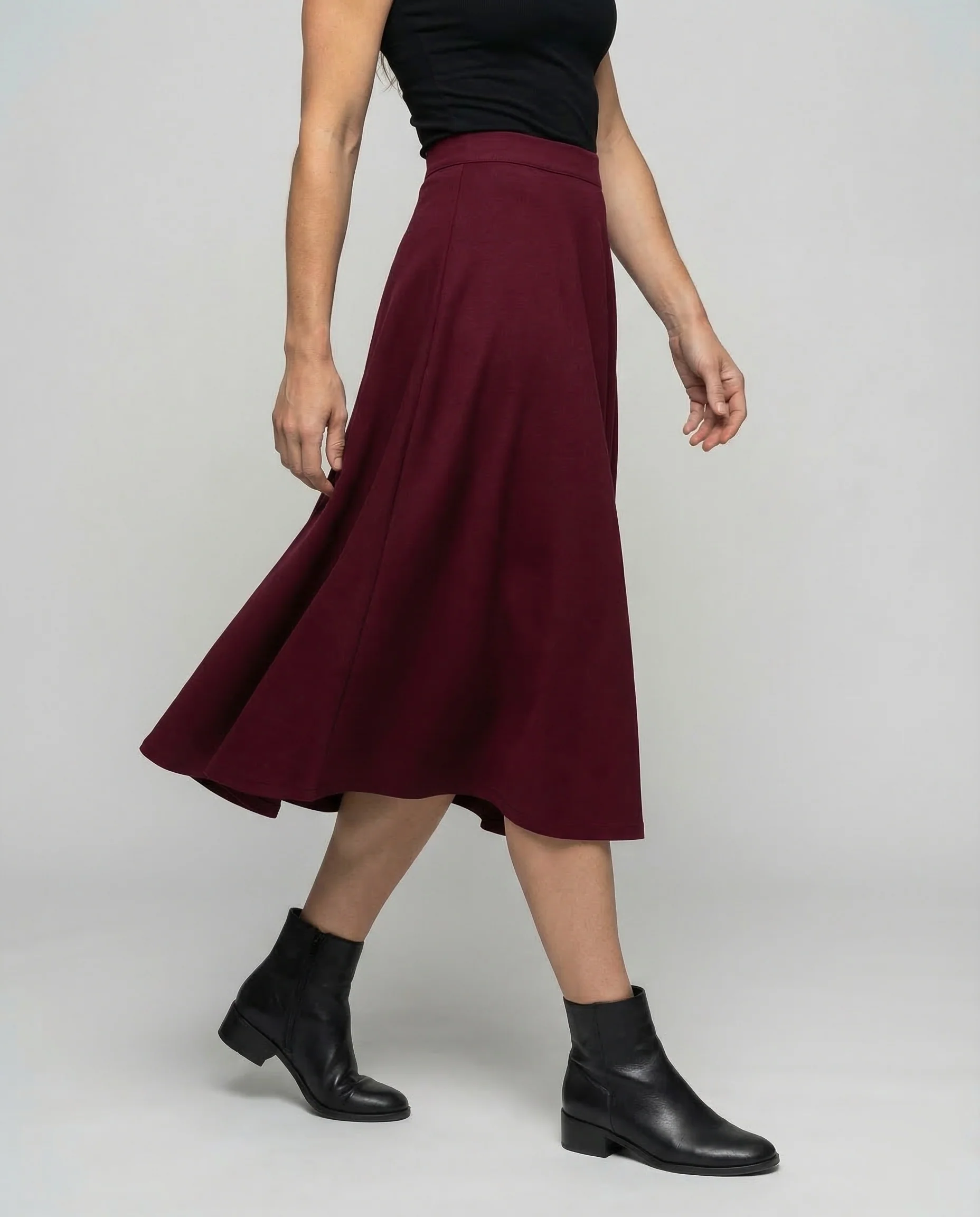 Maxirock Damen Crepe A-Linie - Image 2