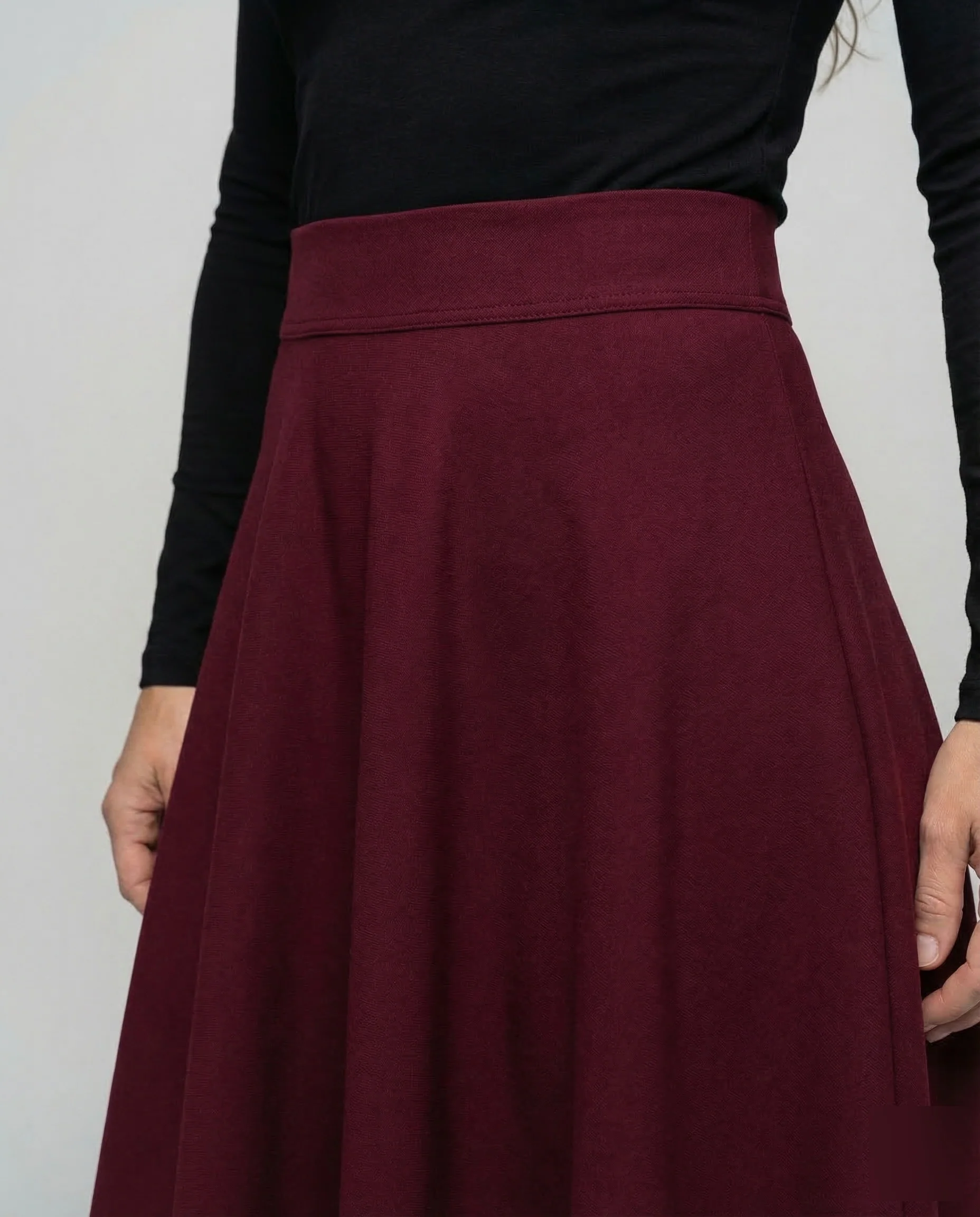 Maxirock Damen Crepe A-Linie - Image 3
