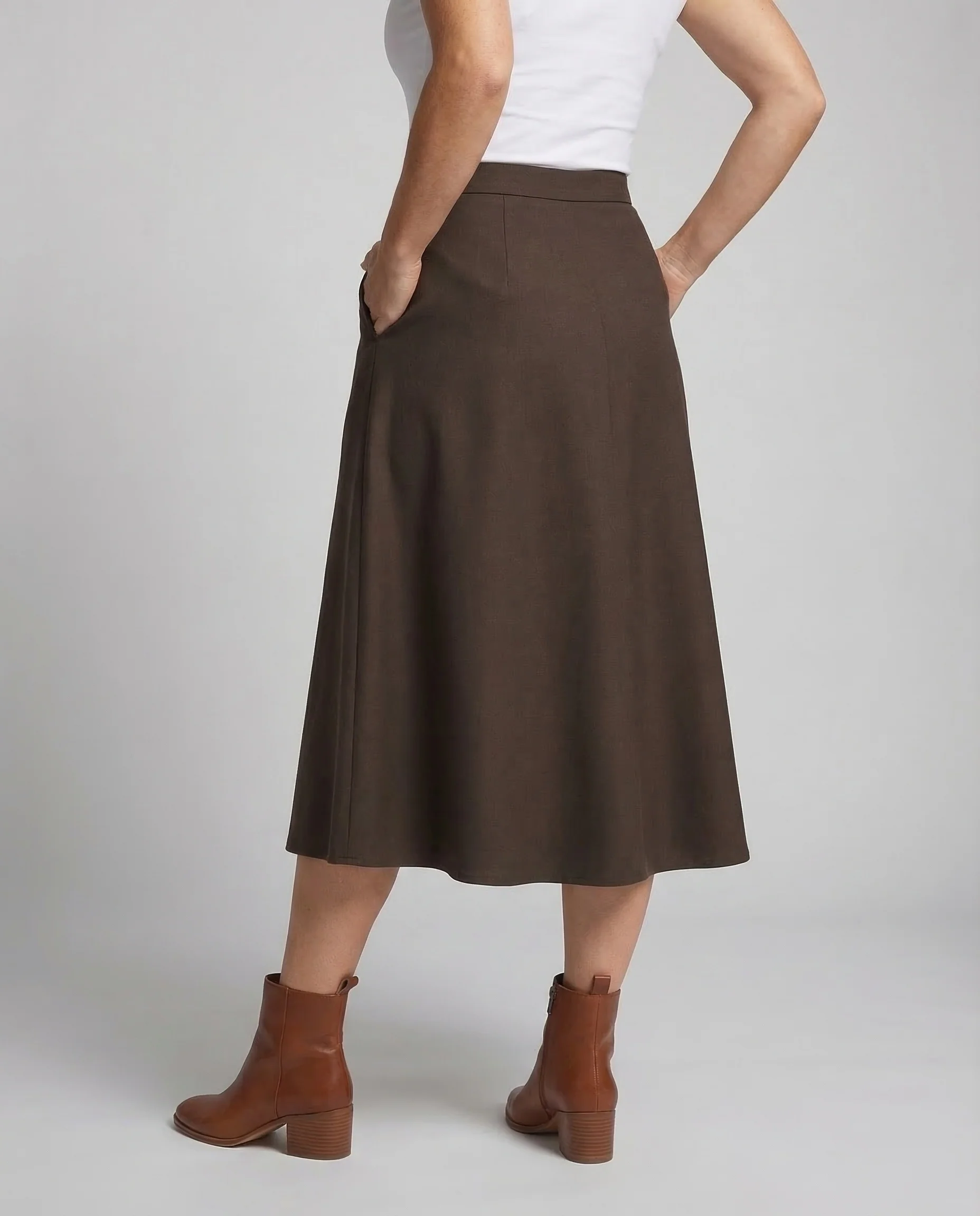 Damen Midirock A Linie Elegant - Image 2