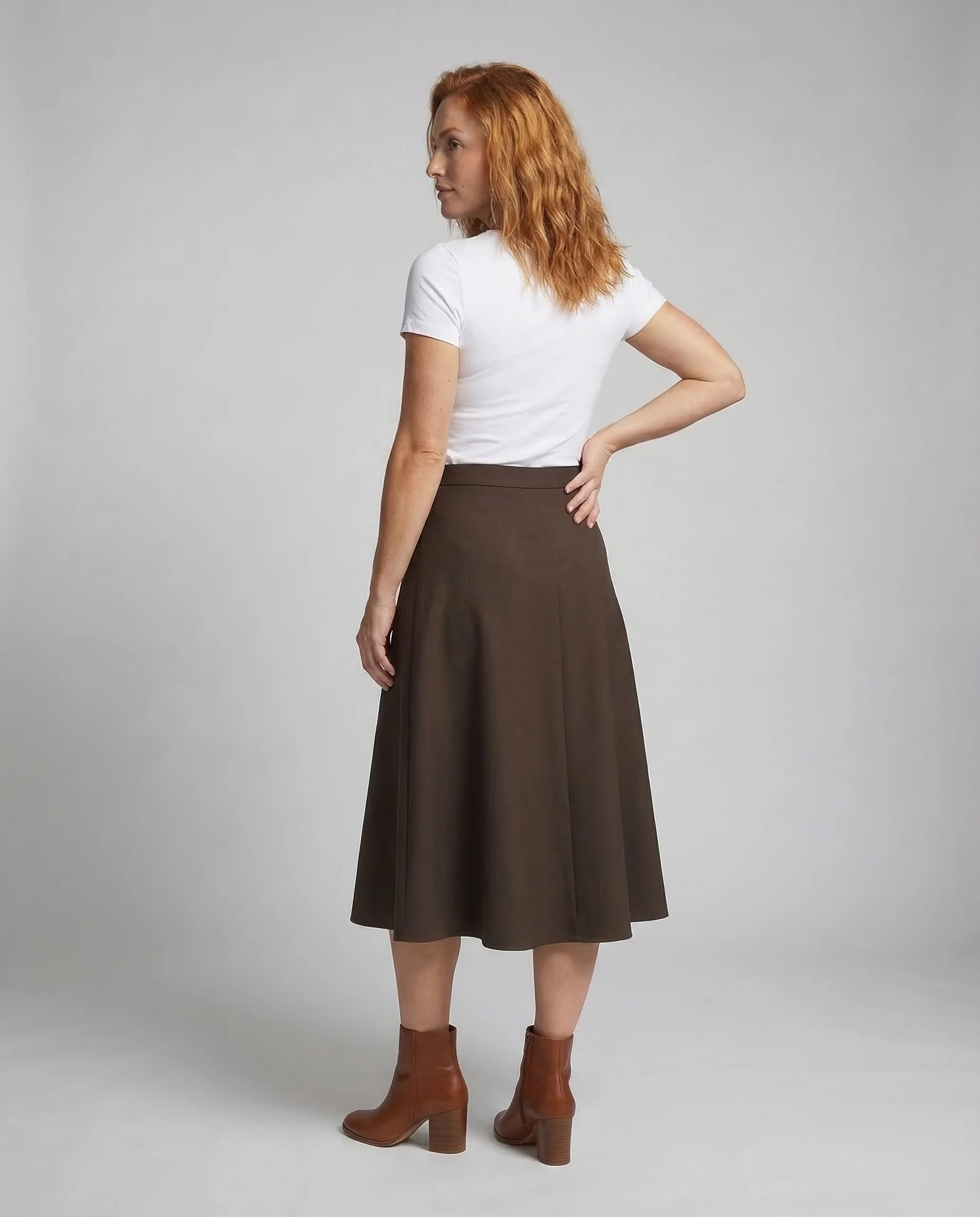 Damen Midirock A Linie Elegant - Image 4