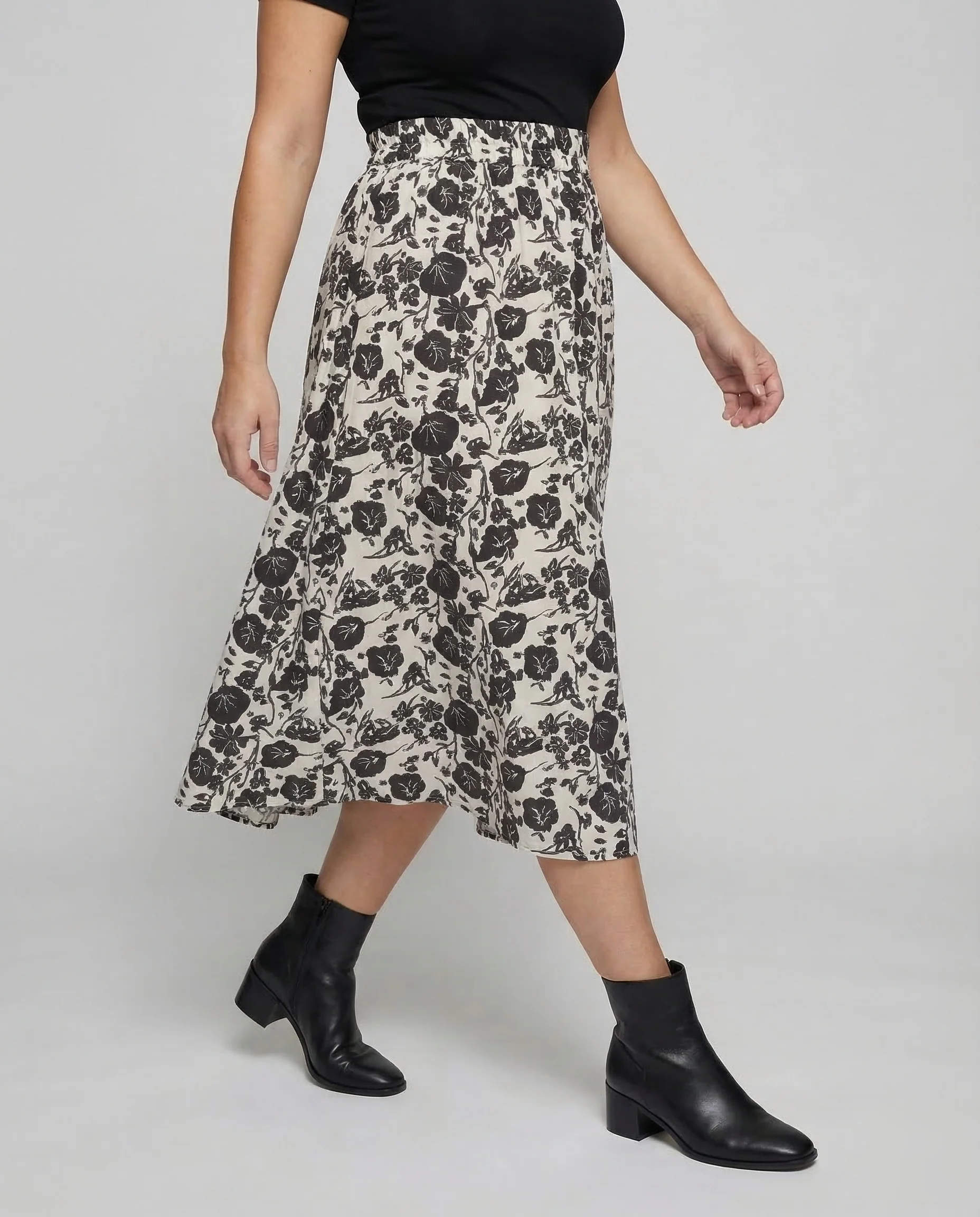 Midirock Damen Jacquard Muster - Image 2