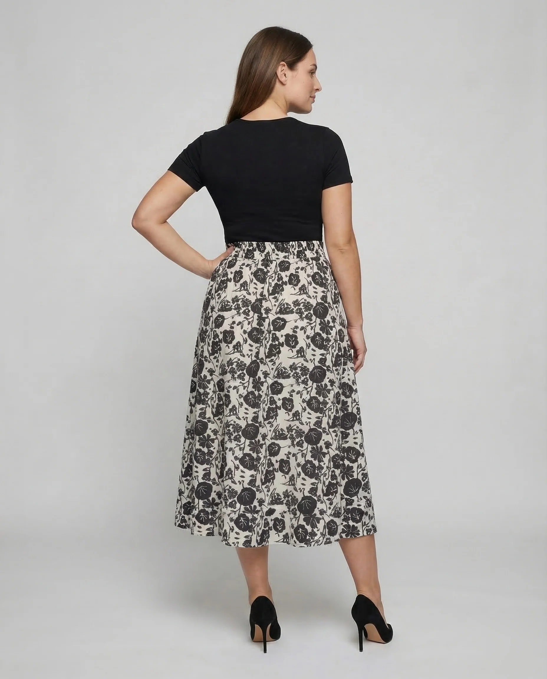 Midirock Damen Jacquard Muster - Image 4