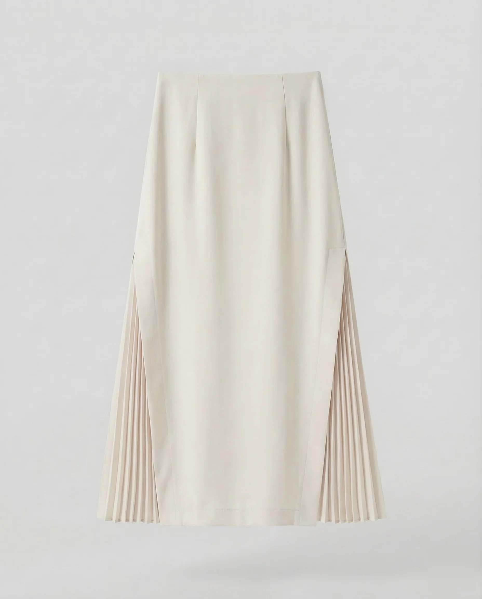 Damen Midirock Plissee Schlitz - Image 6