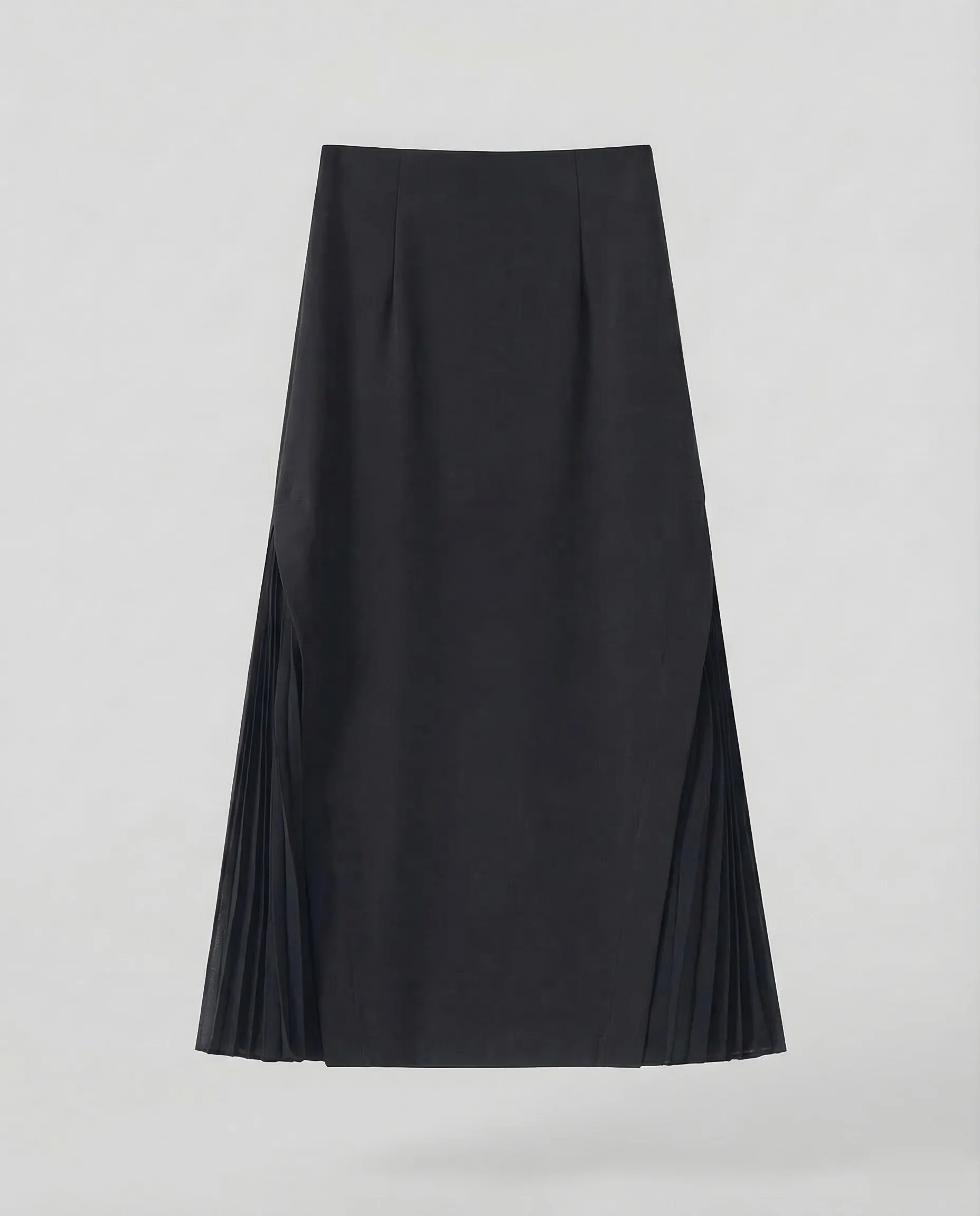 Damen Midirock Plissee Schlitz - Image 7