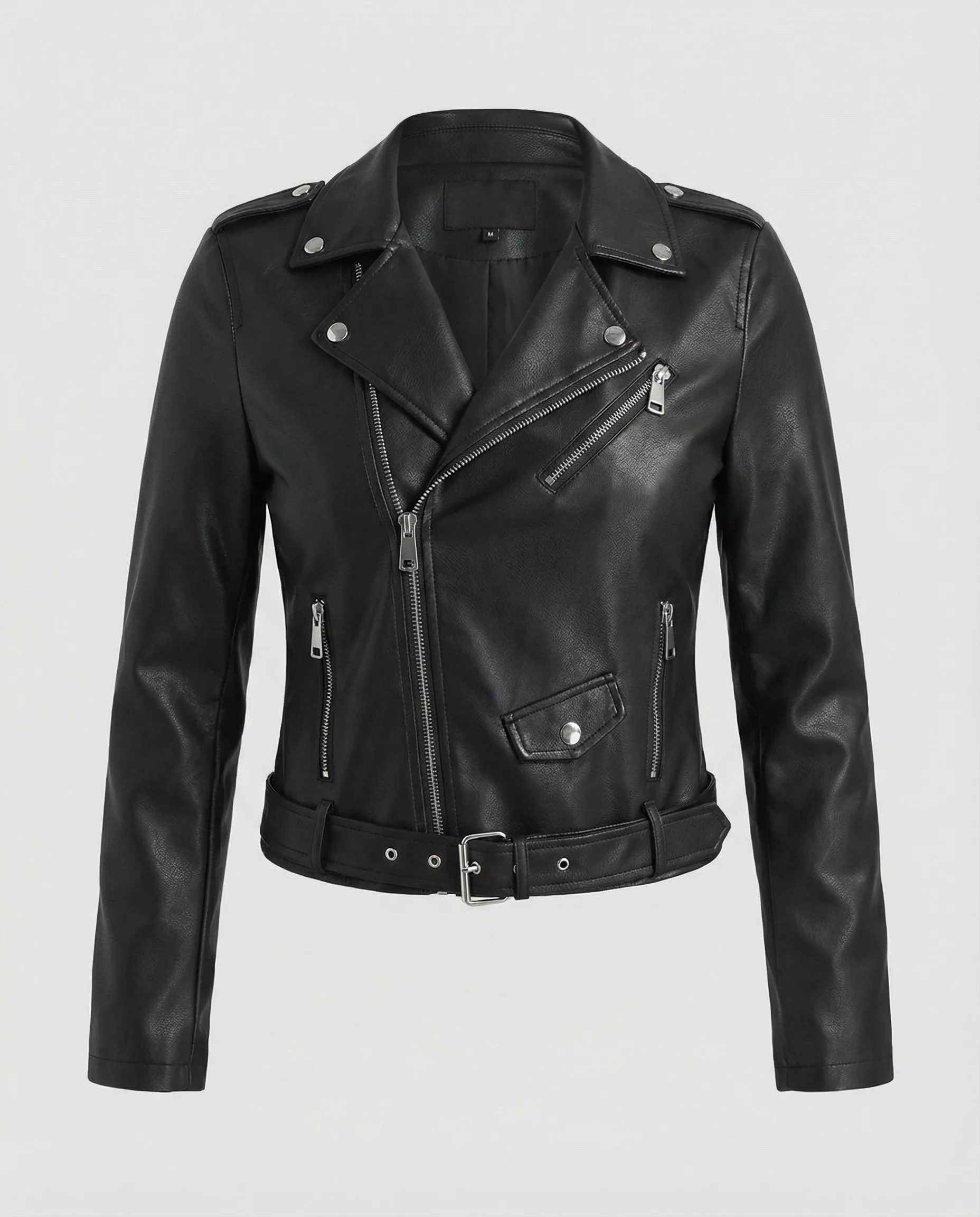 Freizeitkleidung Damen Bikerjacke Kunstleder
