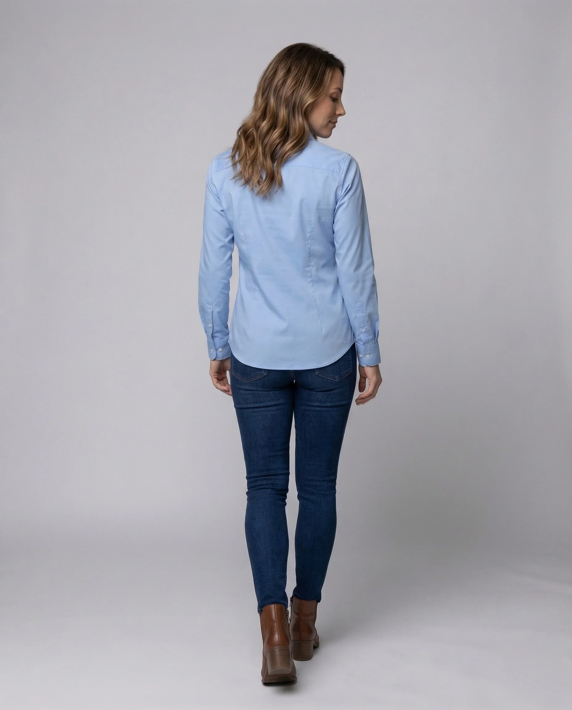 Blusentop Damen tailliert aus Baumwollmix - Image 4