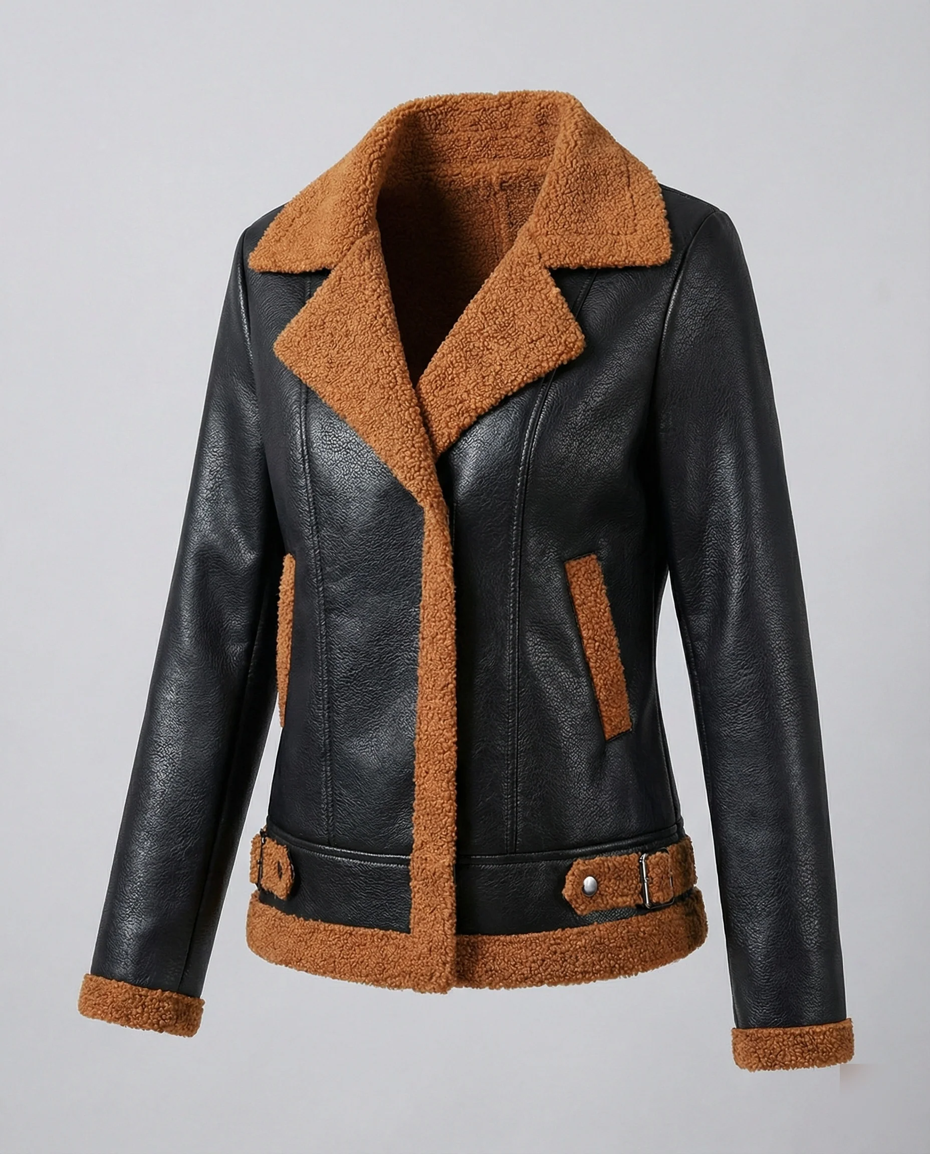 Übergangsjacke Damen Schwarz gefüttert - Image 5