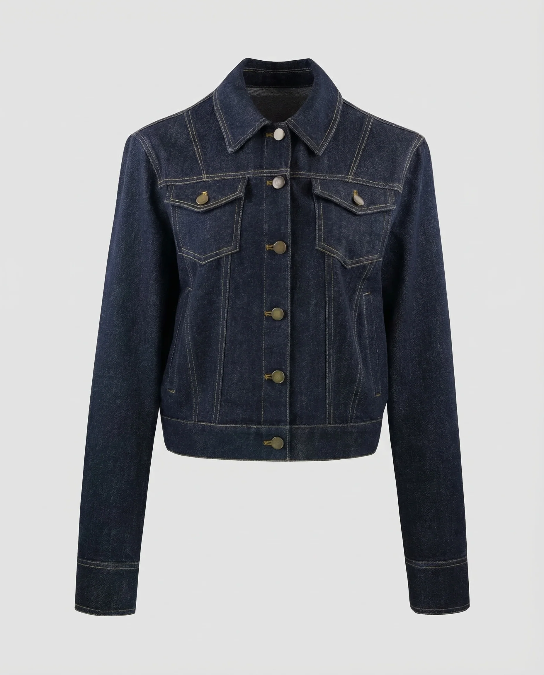 Damen Denimjacke Tailliert - Image 4