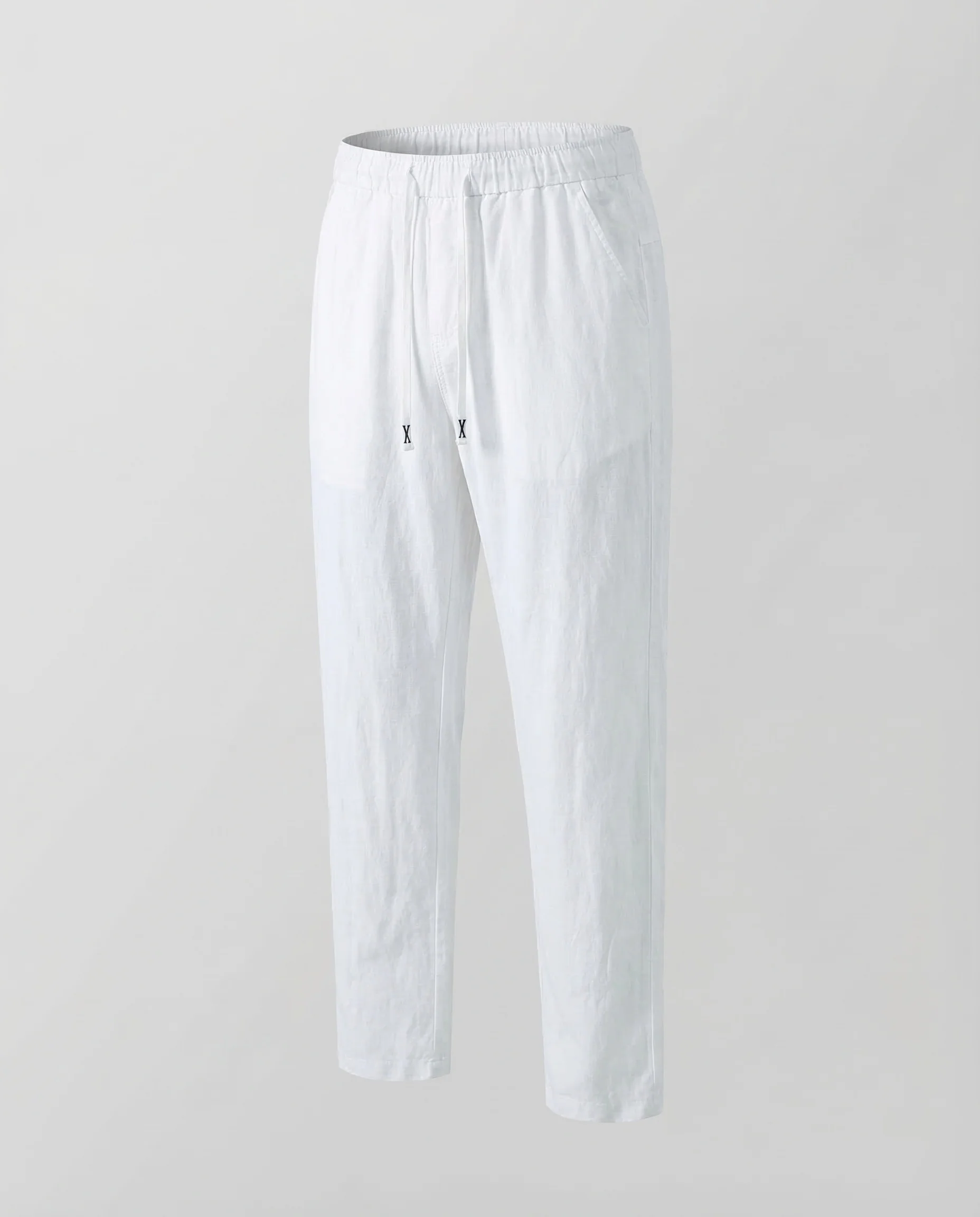 Damen Leinen Jogginghose Tapered - Image 3
