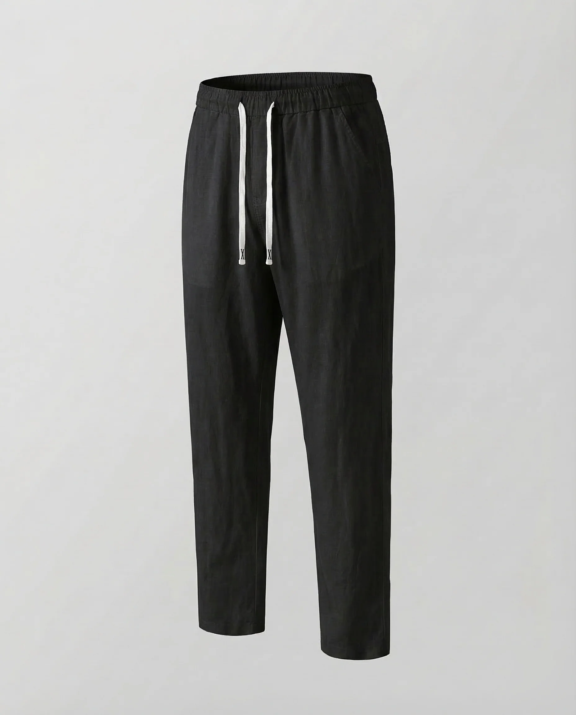 Damen Leinen Jogginghose Tapered - Image 5