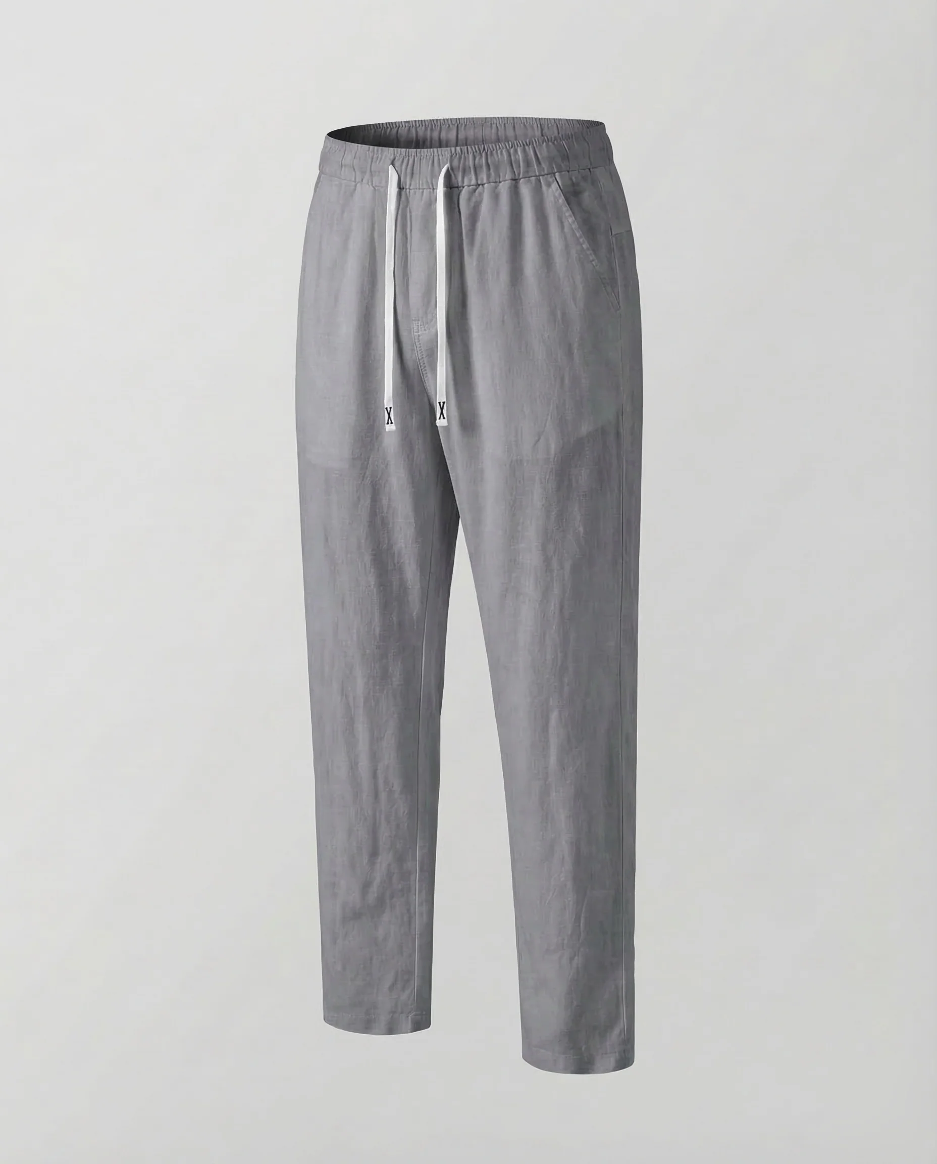 Damen Leinen Jogginghose Tapered - Image 7