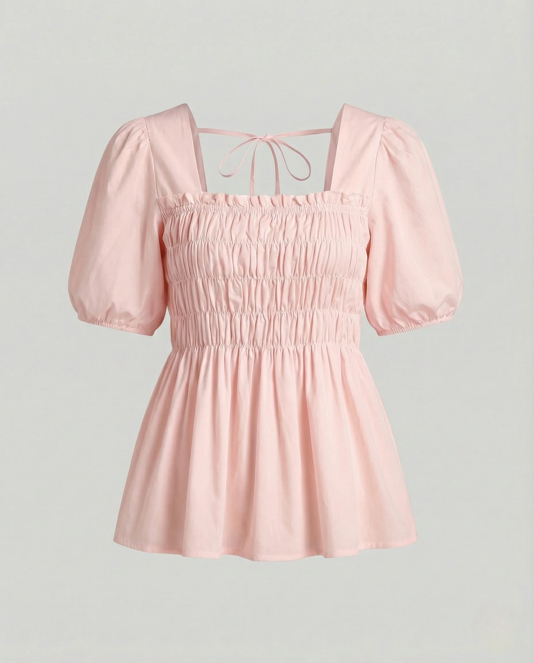 Damen Smockbluse mit Quadratischem Ausschnitt - Image 6