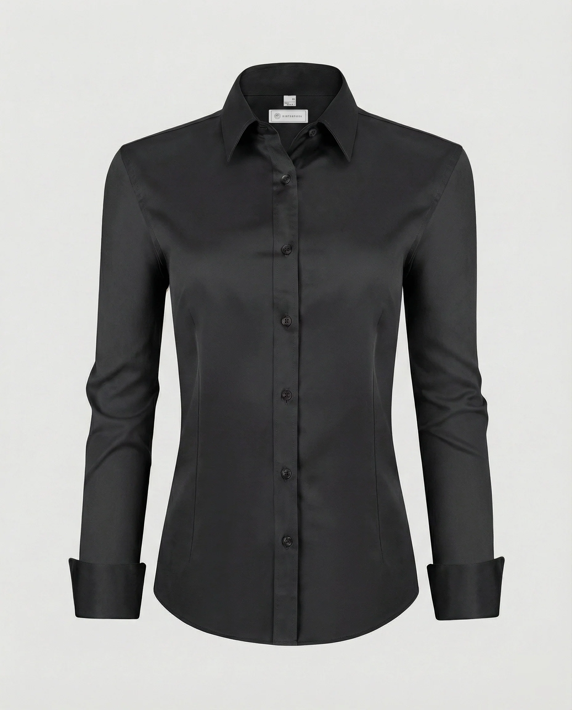 Damen Hemdbluse Stretch tailliert - Image 4