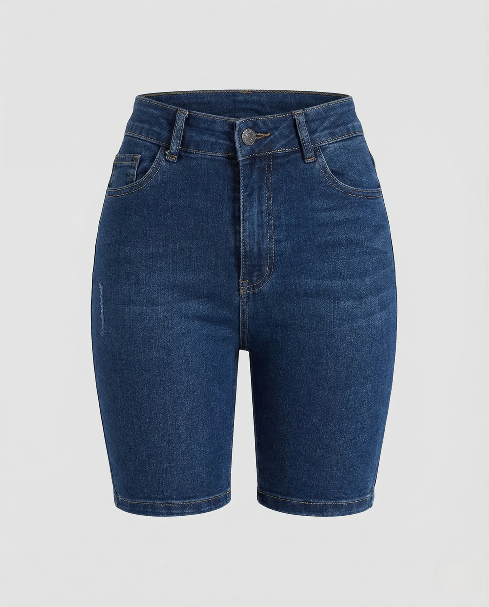 Damen Stretch-Jeansshorts im Bermuda-Schnitt - Image 5