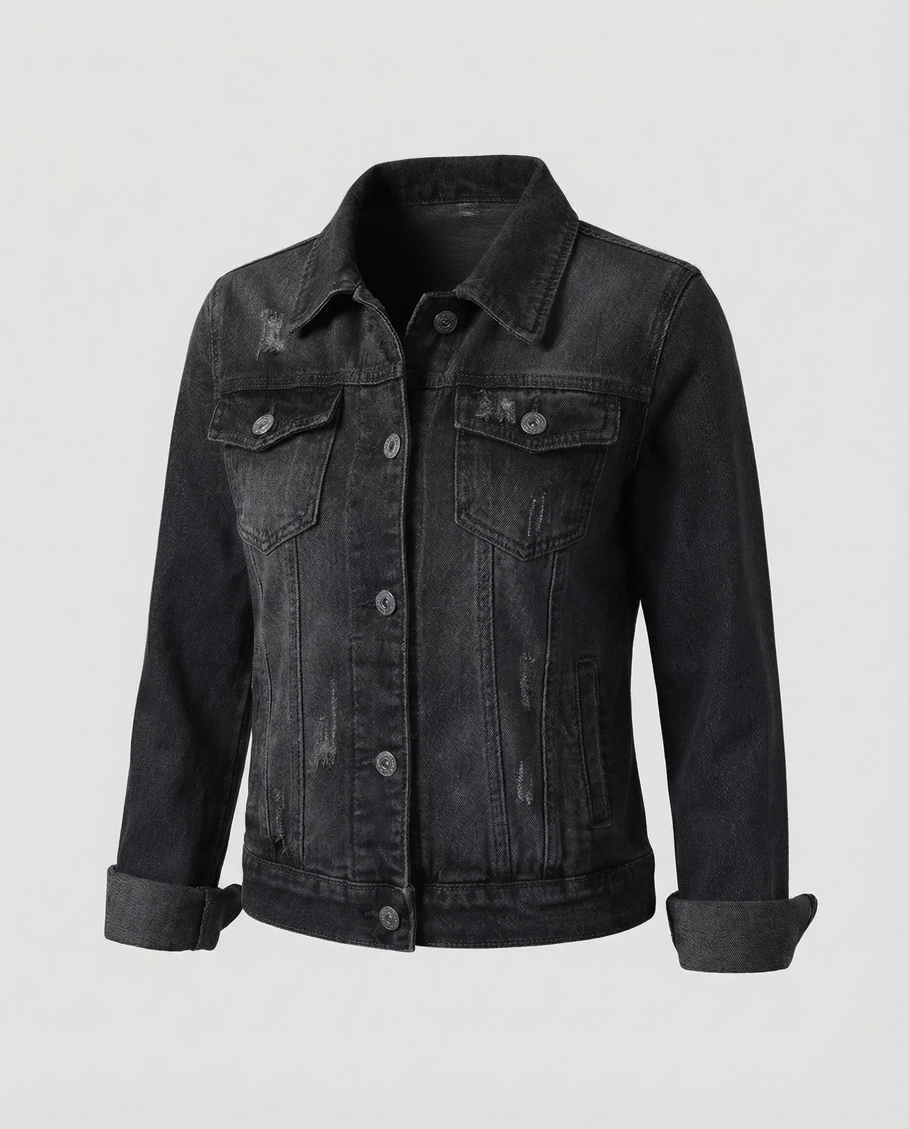 Damen Trucker Jeansjacke Used - Image 7