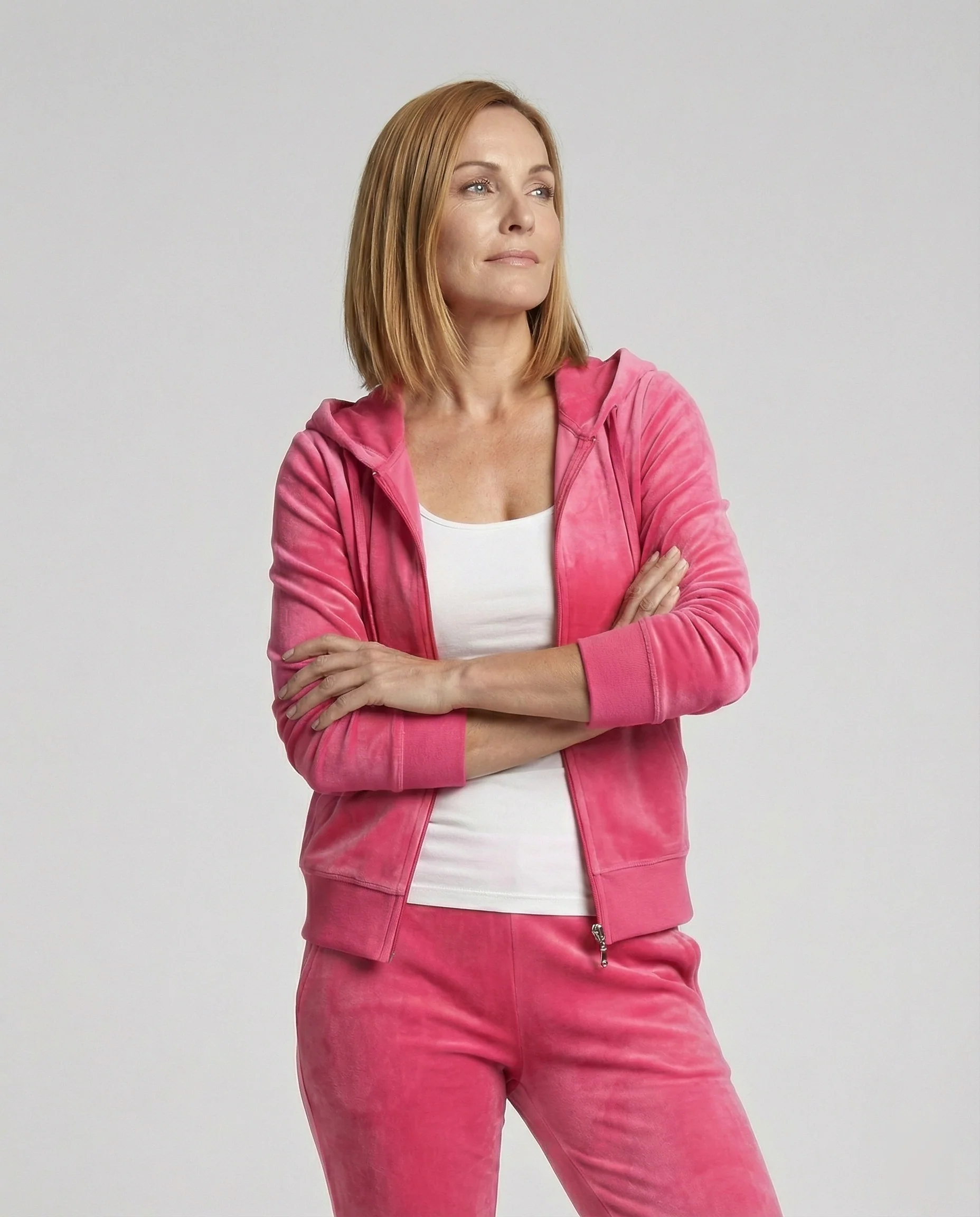 Freizeitkleidung Damen Velours Joggingjacke - Image 11