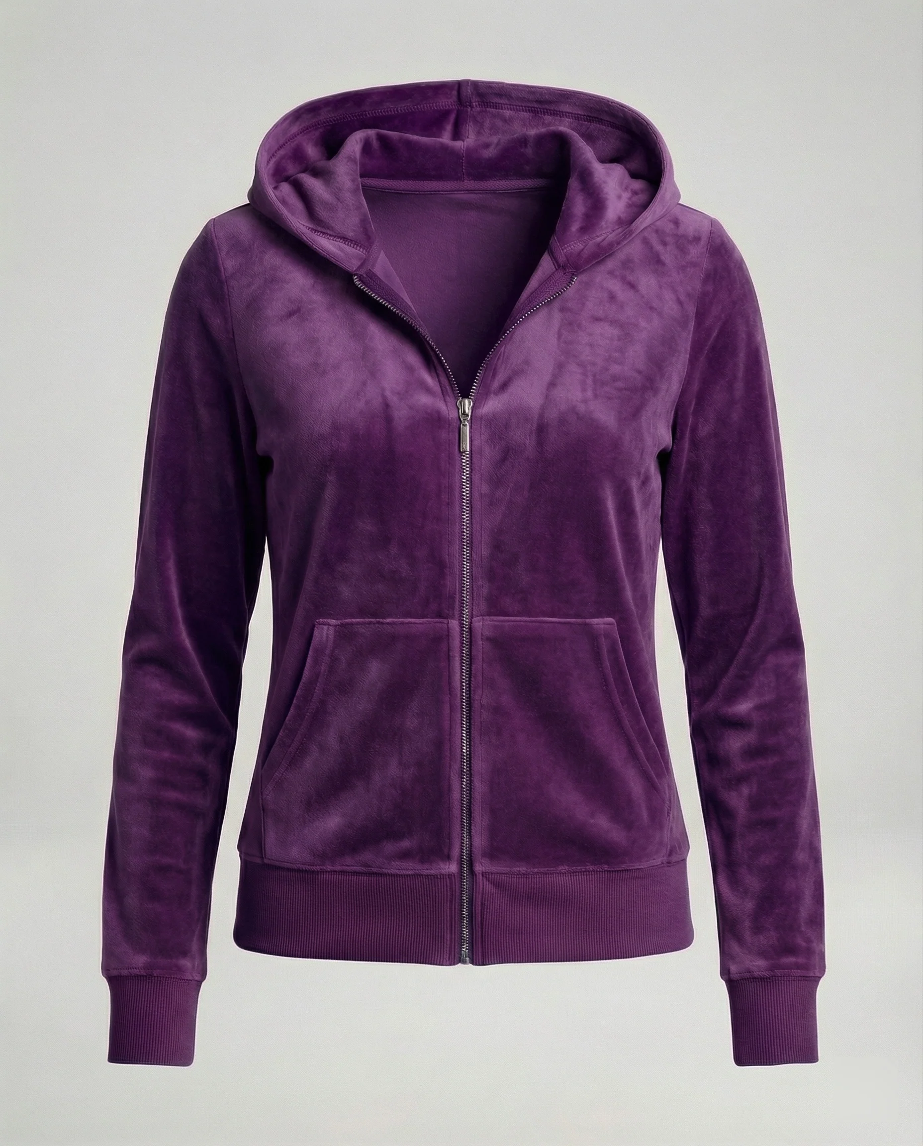 Freizeitkleidung Damen Velours Joggingjacke - Image 5