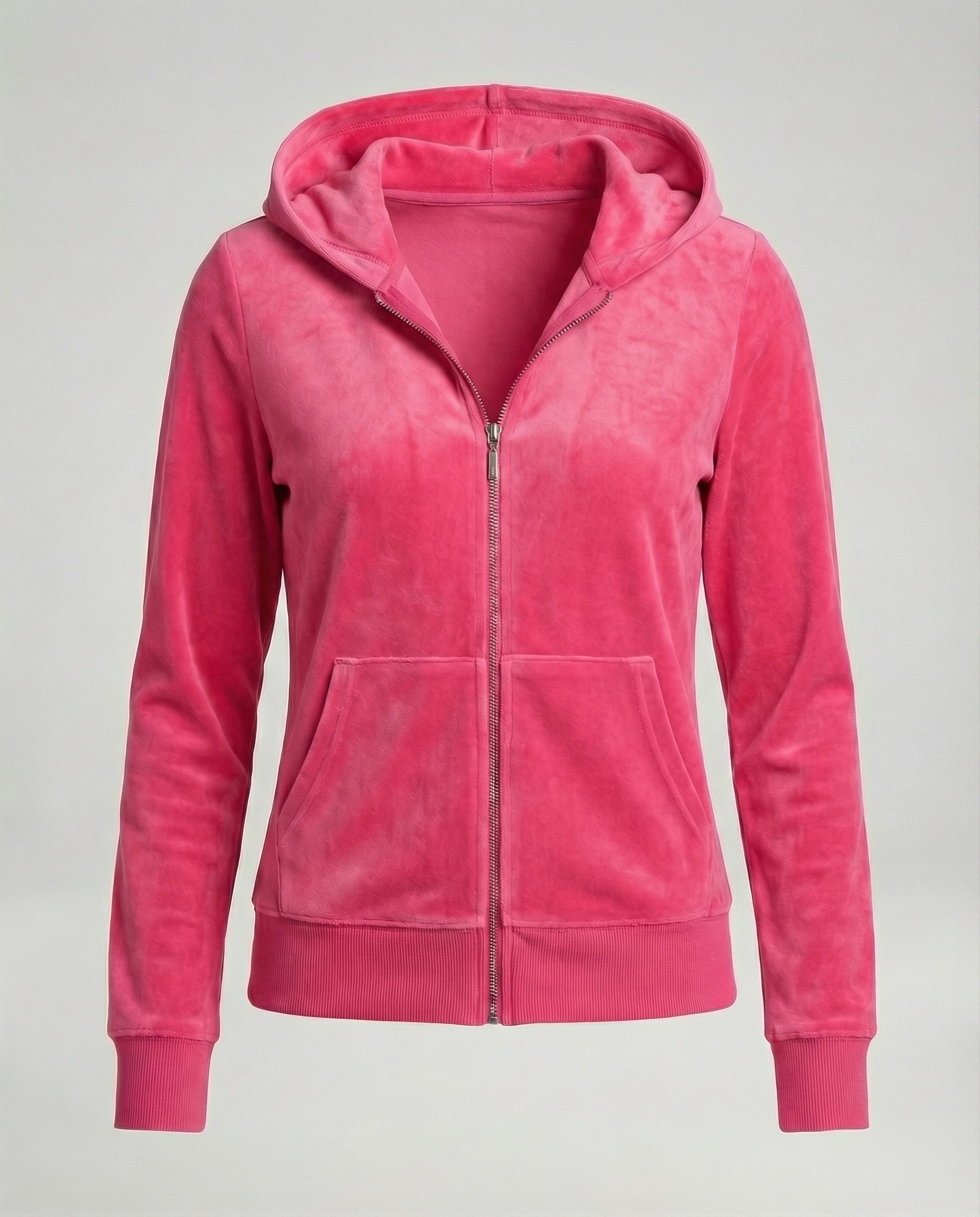 Freizeitkleidung Damen Velours Joggingjacke - Image 8