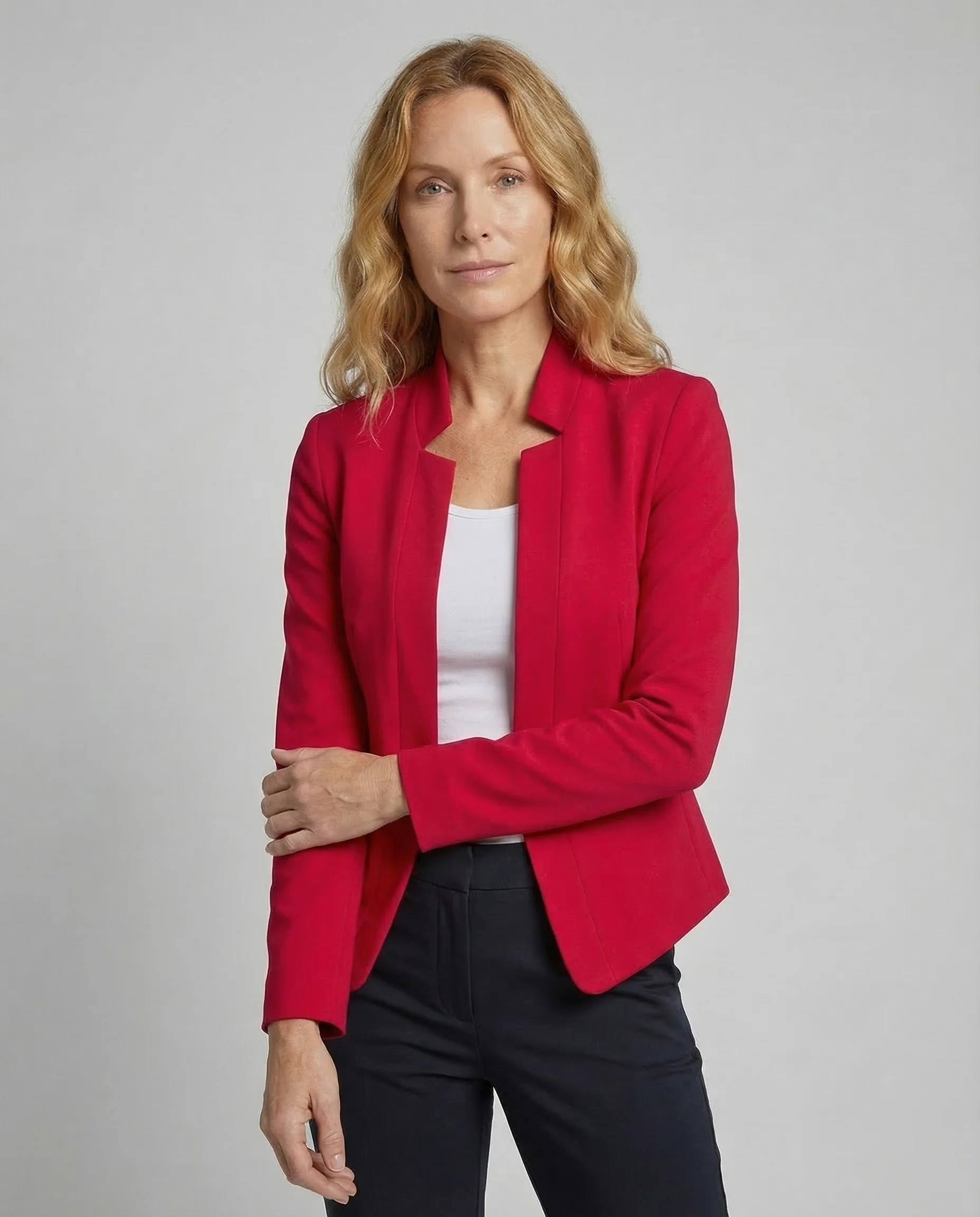 Damen Blazer Stehkragen Tailliert - Image 2