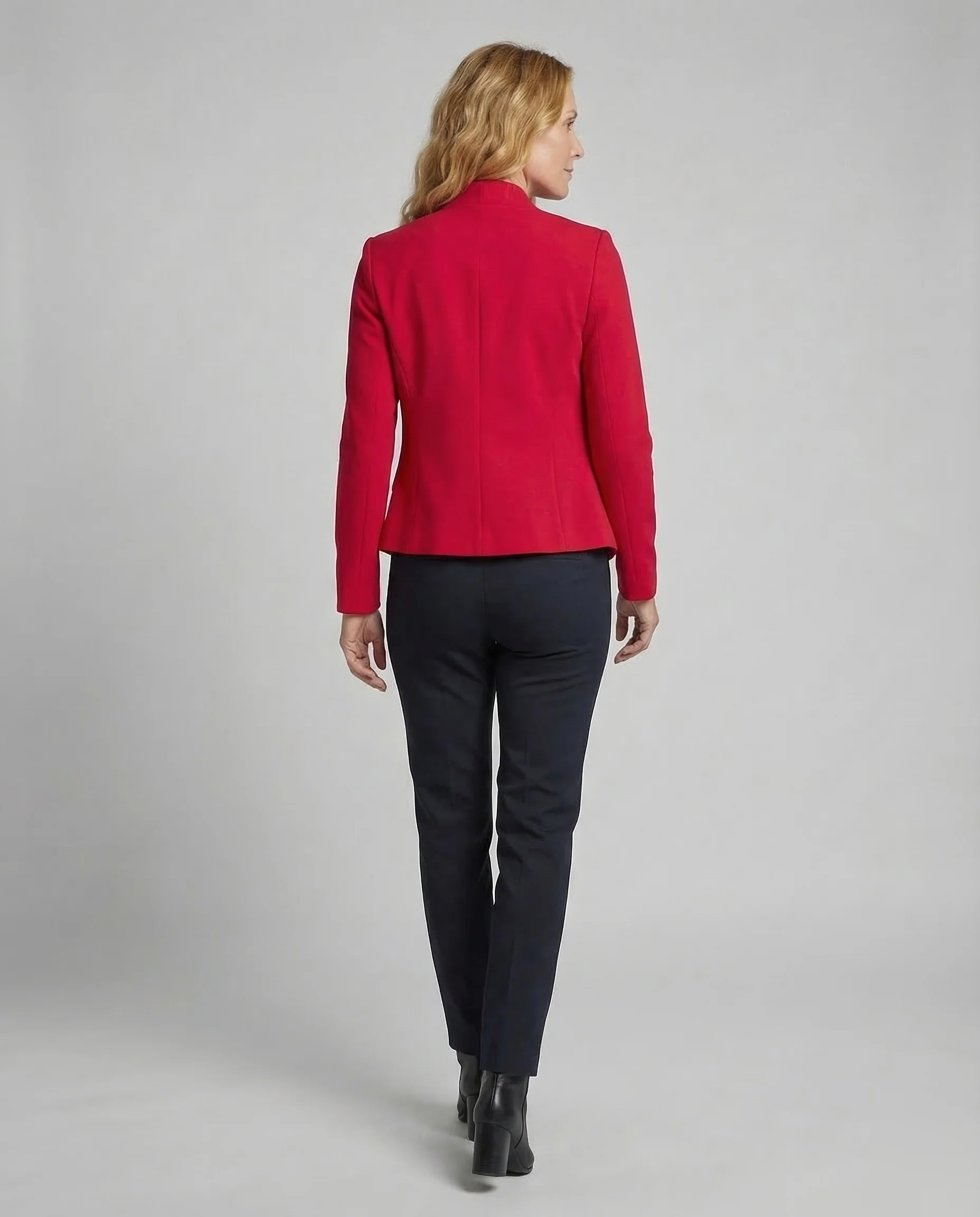 Damen Blazer Stehkragen Tailliert - Image 4