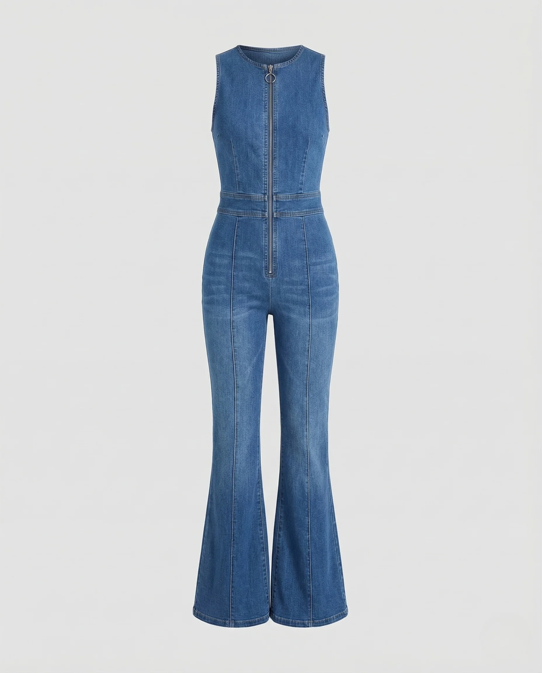 Damen Denim Overall tailliert mit herzförmigem Rückenausschnitt - Image 4