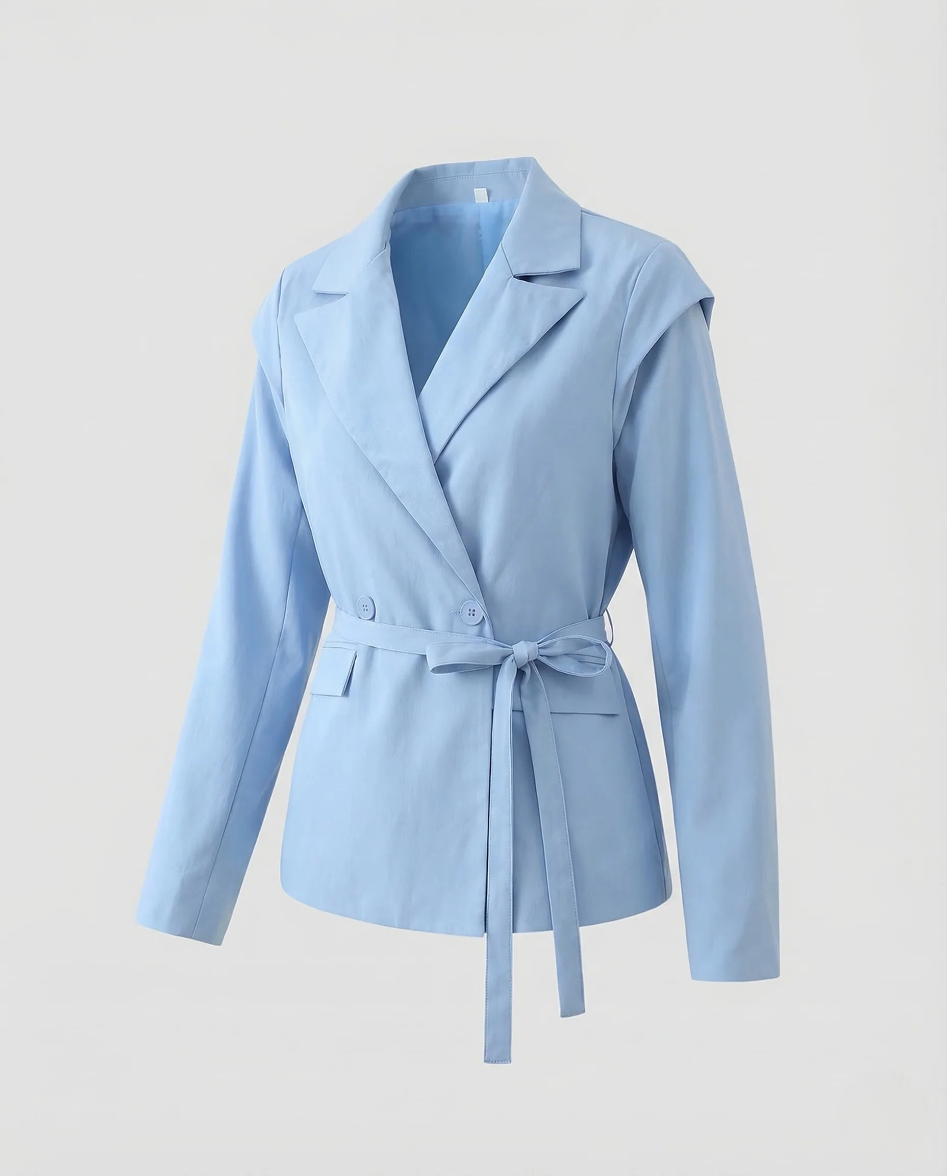 Damen Blazer Doppelreiher Gürtel - Image 5