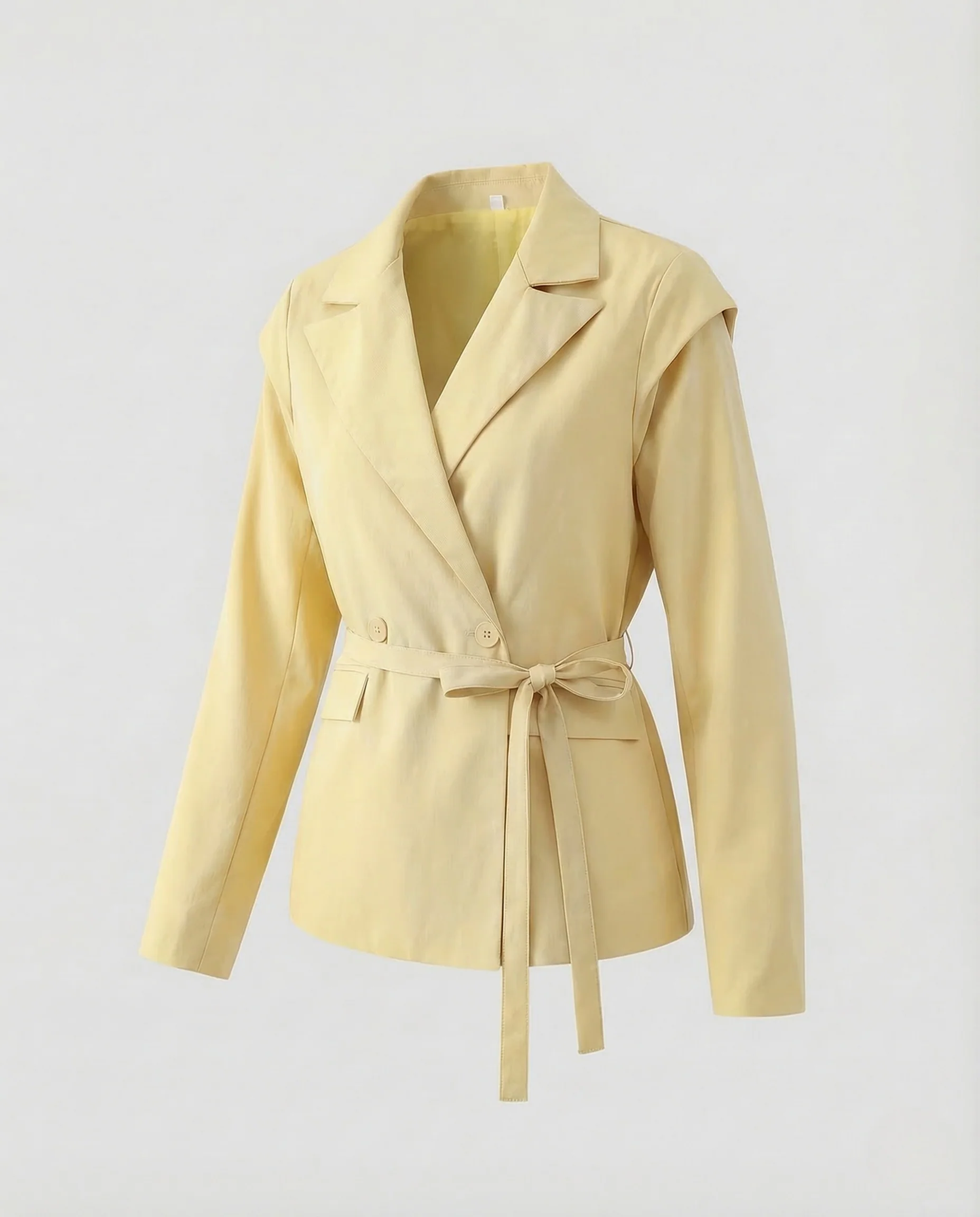 Damen Blazer Doppelreiher Gürtel - Image 8