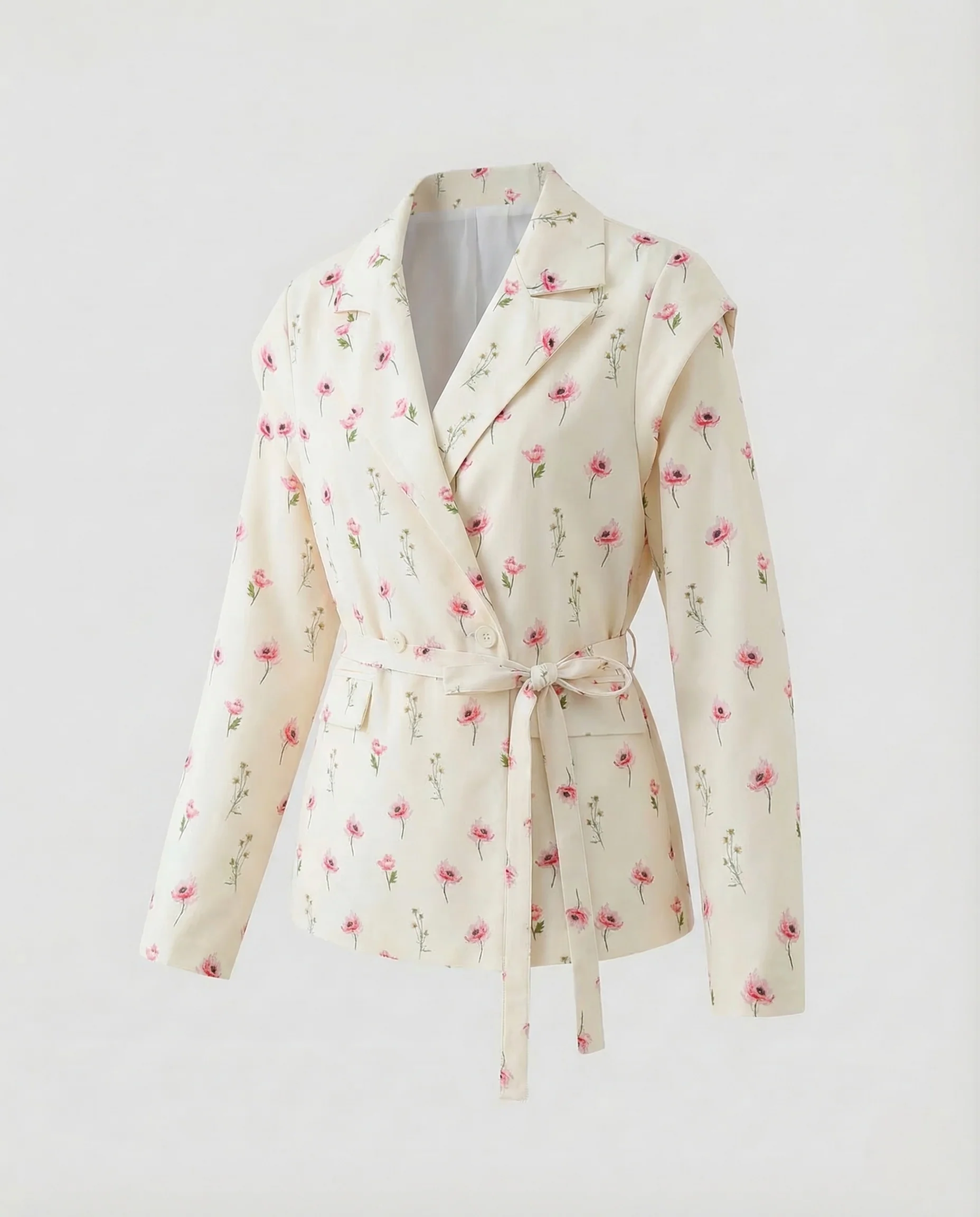 Damen Blazer Doppelreiher Gürtel - Image 9