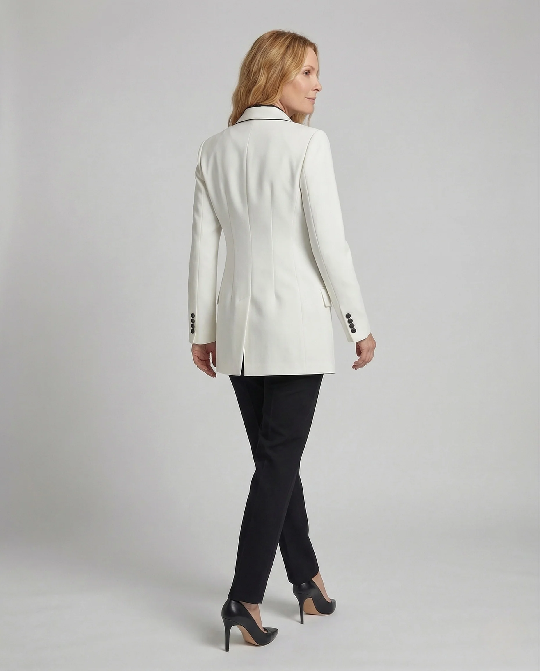 Damen Blazer Doppelknopf Revers - Image 4
