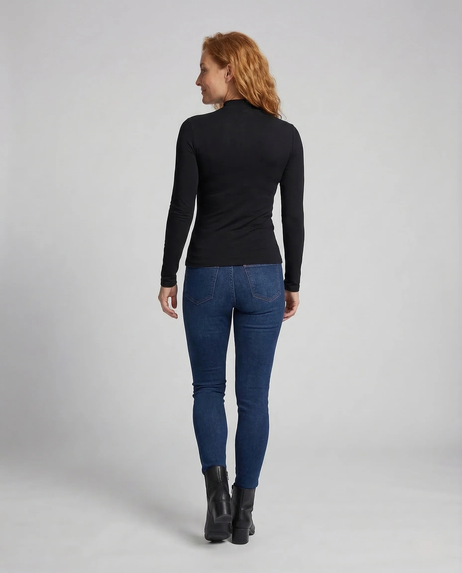 Damen Feinstrickpullover Asymmetrischer Ausschnitt - Image 4